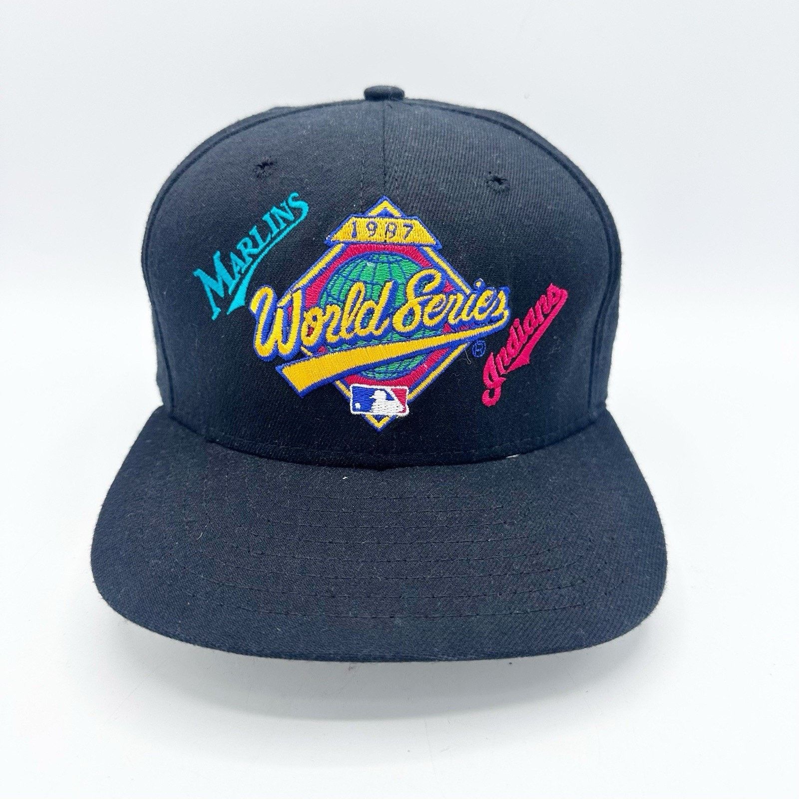 New Era Vintage 1997 World Series New Era Snapback Indians Marlins Size ONE SIZE - 2 Thumbnail