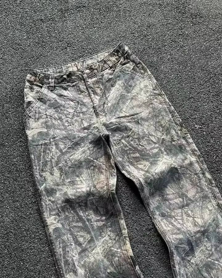 Japanese Brand × Vintage baggy camouflage jeans. Size US 36 / EU 52 - 3 Thumbnail