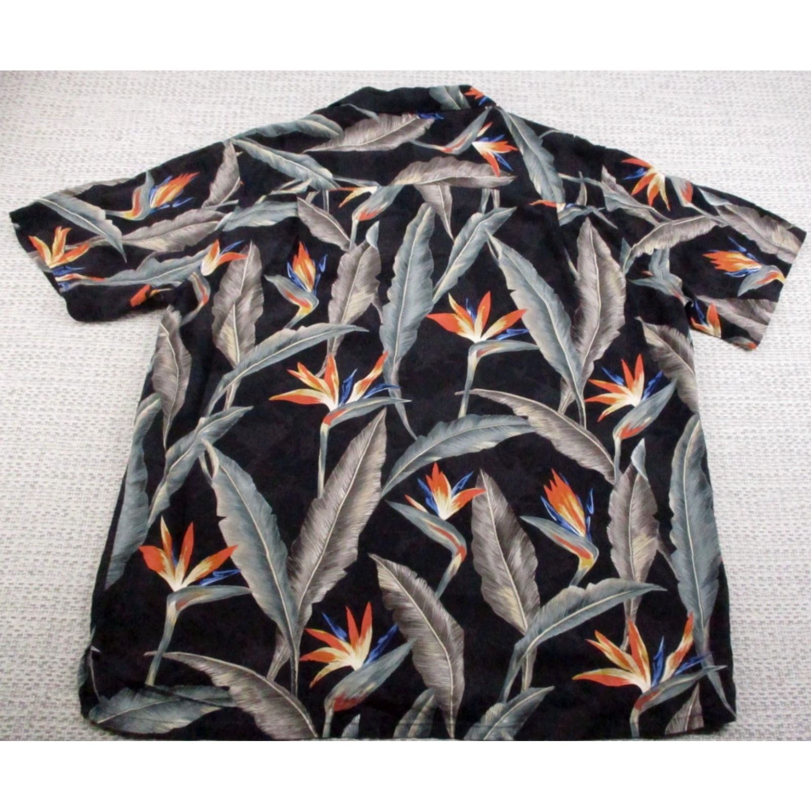 ALOHAS Batik Bay Shirt Mens Large Rayon Hawaiian Tropical Leaf Button Up Aloha Beach Florida Retro Tropical Shirt Mens Large Size US L / EU 52-54 / 3 - 6 Thumbnail