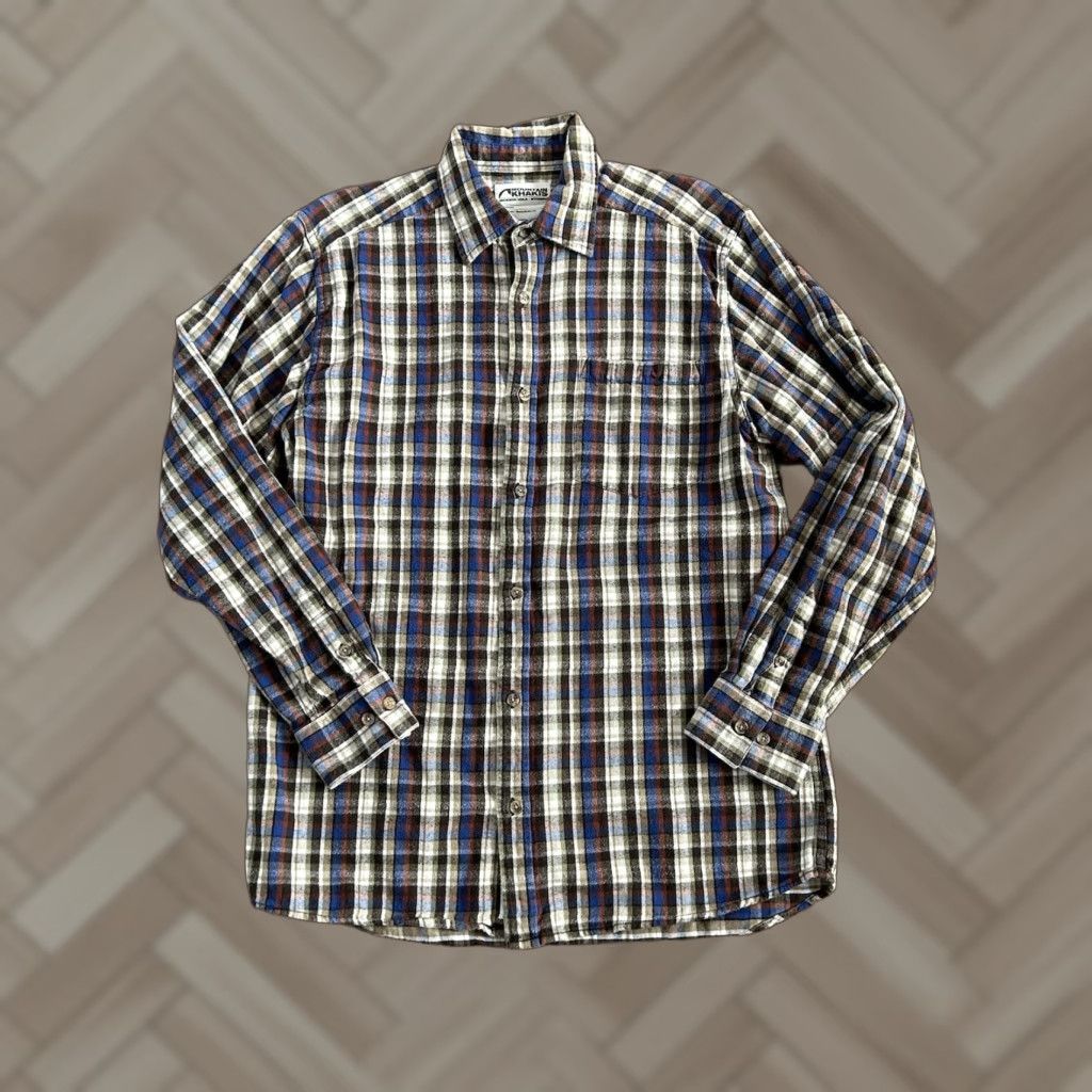 Mountain Khakis Mountain Khakis Shirt Mens Medium Brown Plaid Flannel Jackson Hole Button-Up Long Sleeve Collared Casual Western Workwear Size US M / EU 48-50 / 2 - 1 Thumbnail