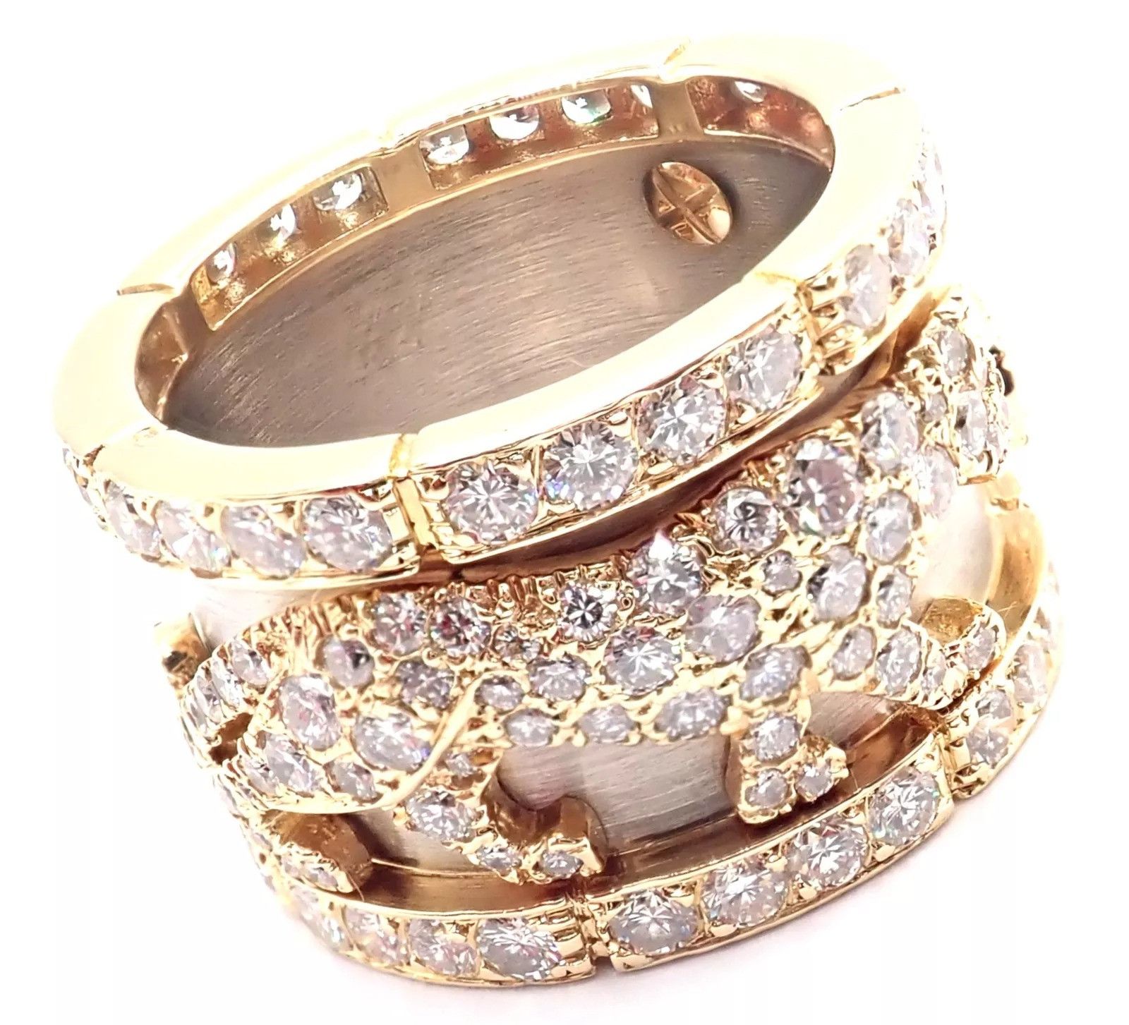 Cartier Cartier Mahango Walking Panthere 18k Diamond Band Ring Size ONE SIZE - 3 Thumbnail