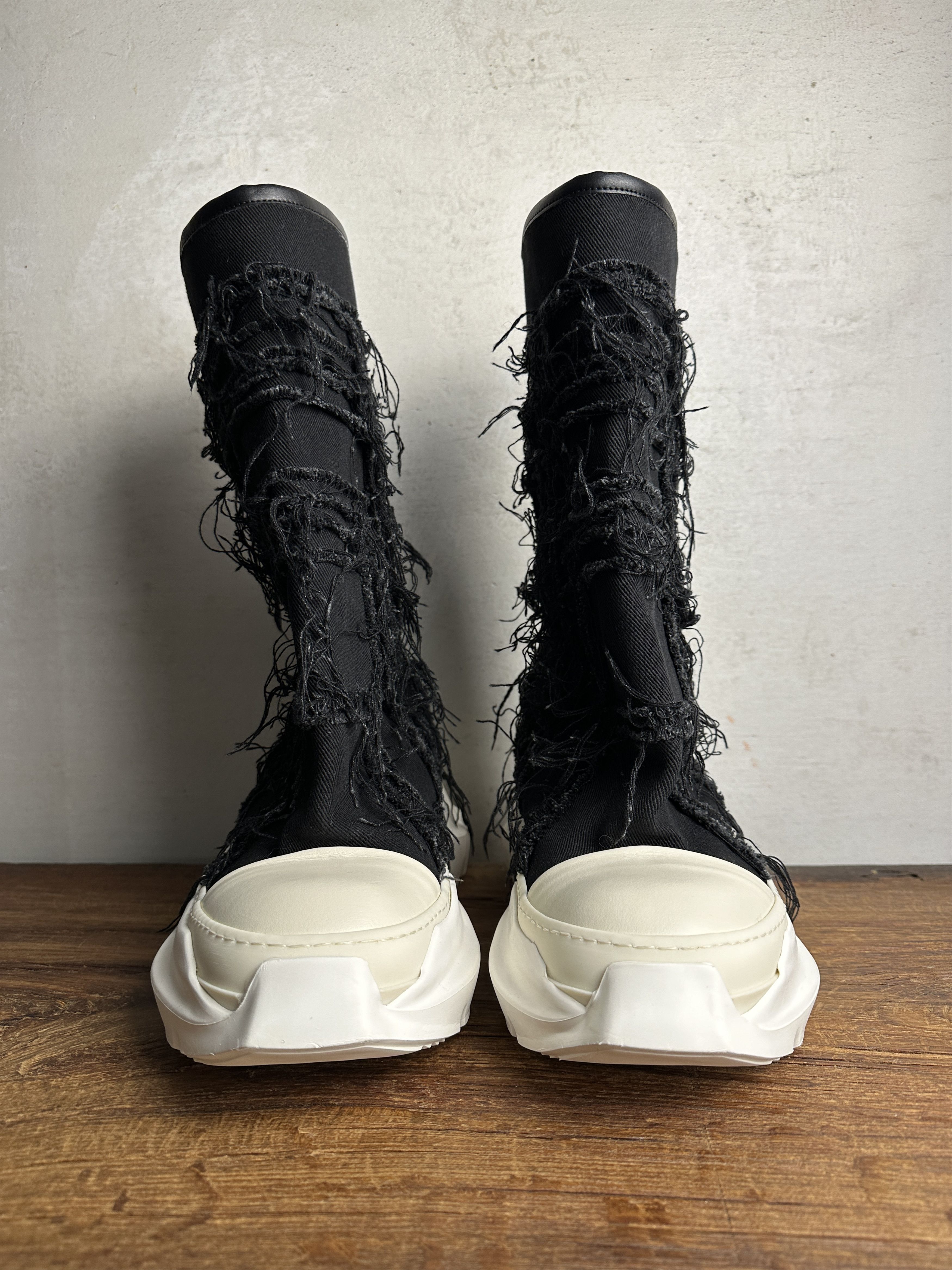 Rick Owens Rick Owens DRKSHDW Slashed Fogachine high-top Sneakers Size US 11 / EU 44 - 4 Thumbnail