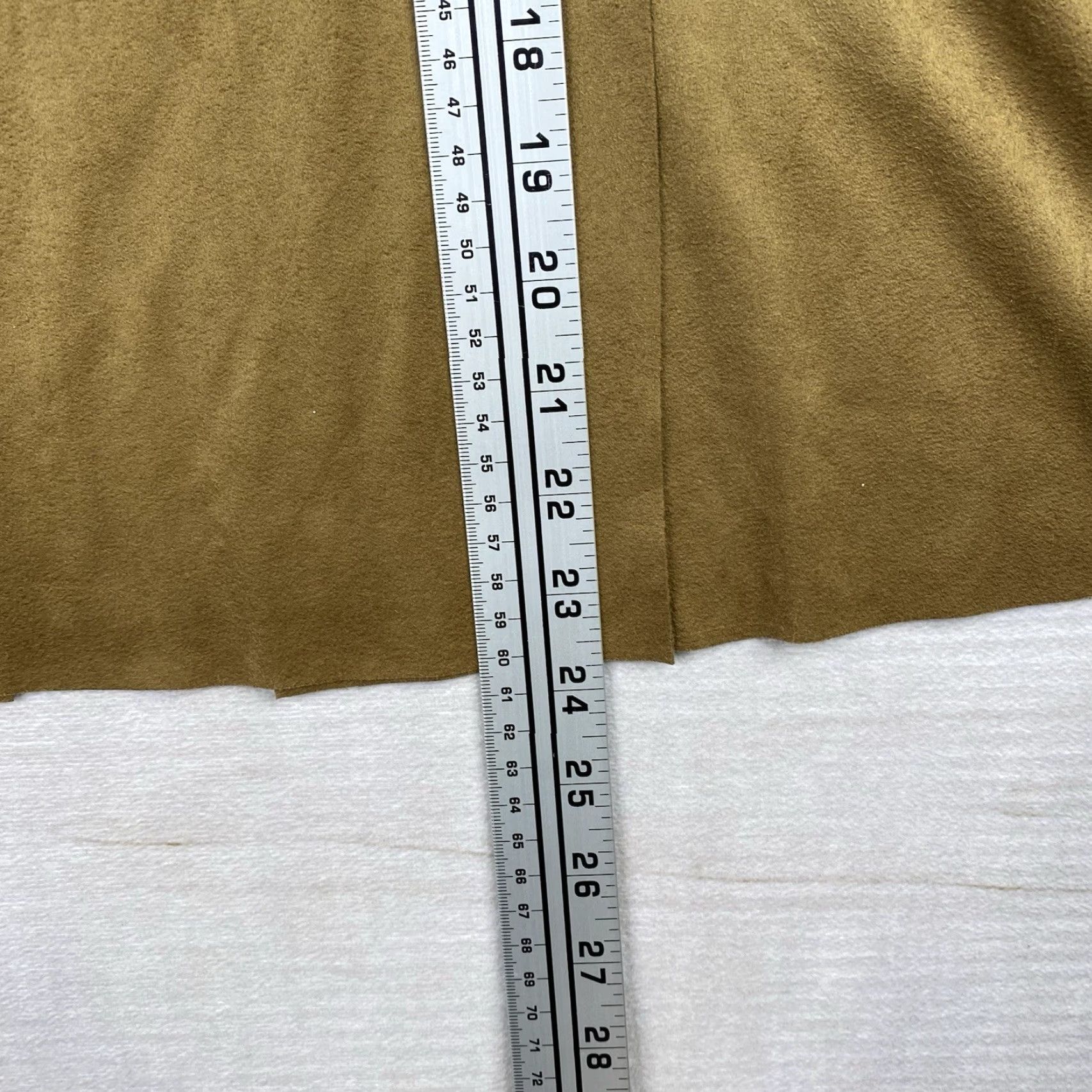 Vintage VINTAGE Max Studio Skirt Womens L Brown Faux Suede Pencil Pull On Stretch NWT Knee Length 90s Size 36" / US 14 / IT 50 - 5 Thumbnail