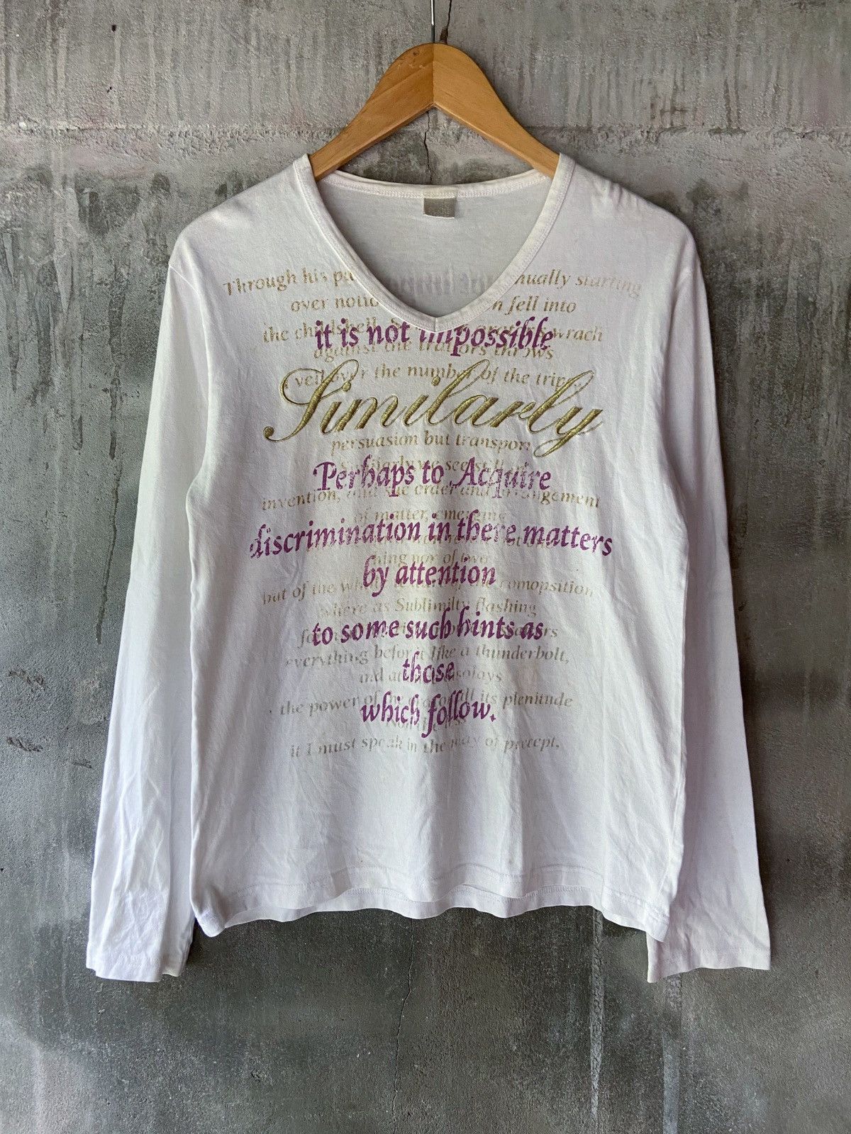 Beauty Beast × Hysteric Glamour × Japanese Brand 🌸ITS NOT IMPOSSIBLE PERHAPS TO ACQUIRE LONG SLEEVE Size US M / EU 48-50 / 2 - 1 Thumbnail