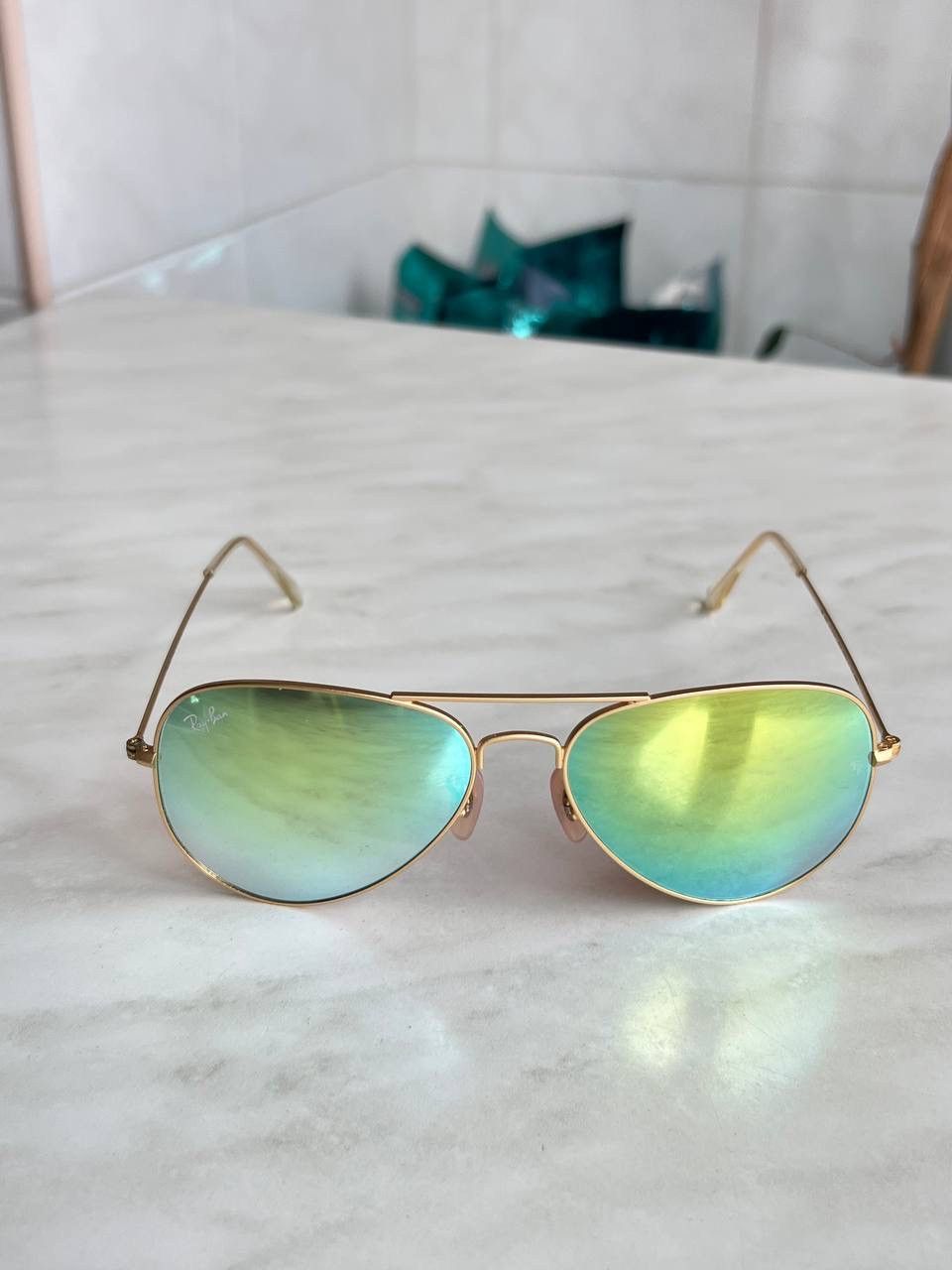 RayBan Vintage Ray Ban Aviator Gold Frame Sunglasses Size ONE SIZE - 15 Thumbnail