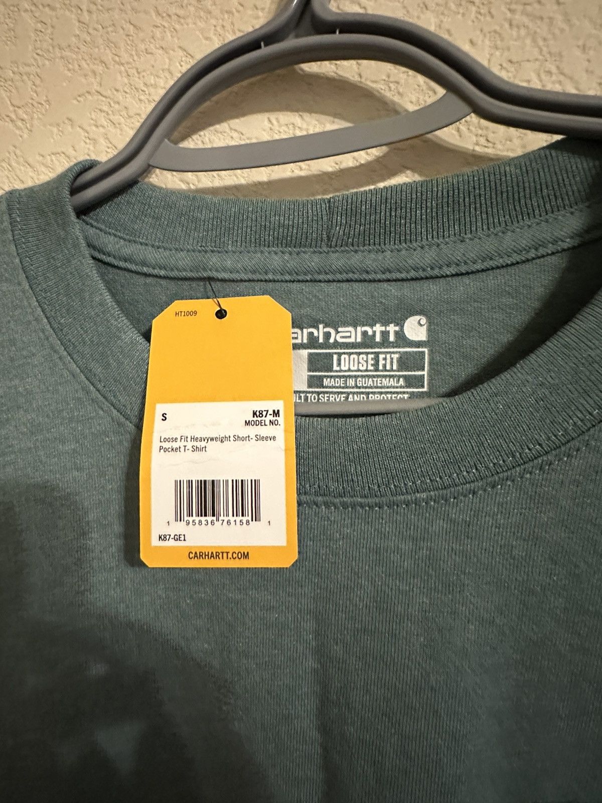 Carhartt Carhartt WIP pocket logo tshirt blue nwt s Size US S / EU 44-46 / 1 - 2 Thumbnail