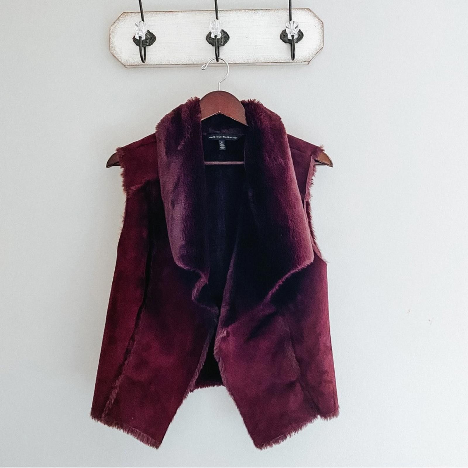 Other WHMB Shearling Vest in Cabernet Faux Suede and Faux Fur Size M / US 6-8 / IT 42-44 - 1 Thumbnail