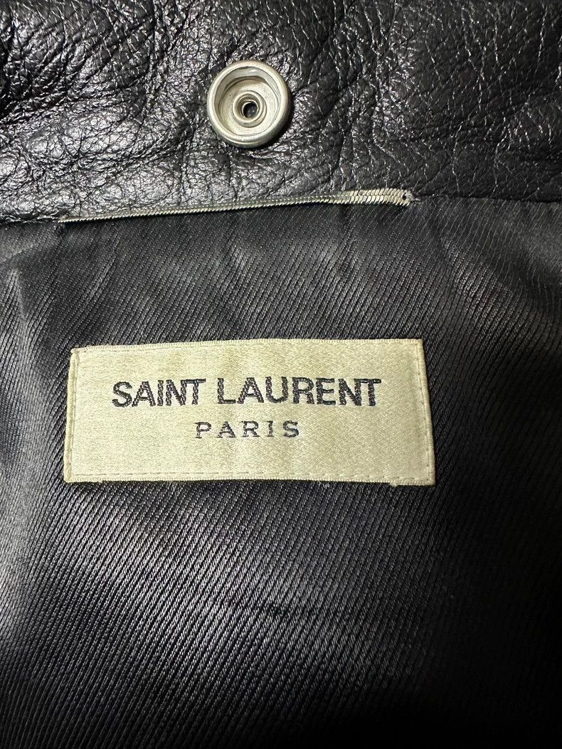 Saint Laurent Paris Saint Laurent Paris Blood Teeth Leather Jacket-2505 Size US S / EU 44-46 / 1 - 6 Thumbnail