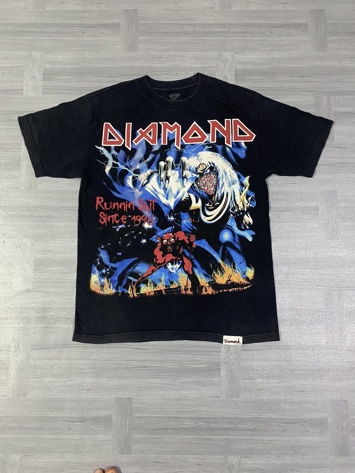 Iron Maiden 2006 Diamond Supply Co x Iron Maiden "Runnin' Sh*t Since '98 Size US M / EU 48-50 / 2 - 1 Thumbnail