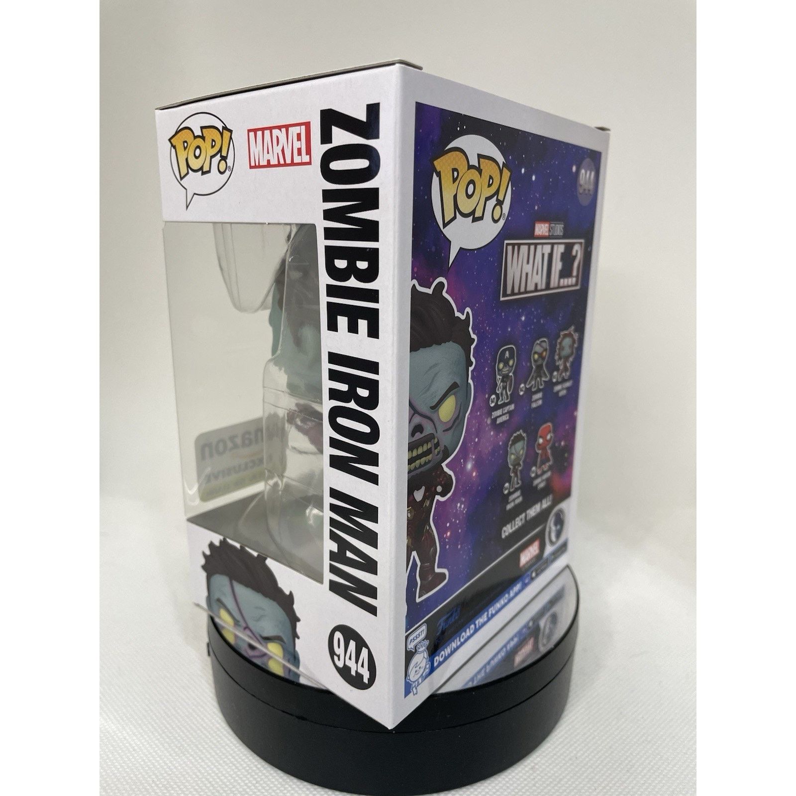 Marvel Comics Funko Pop! Zombie Iron Man 944 GITD Amazon Exclusive Size ONE SIZE - 4 Thumbnail
