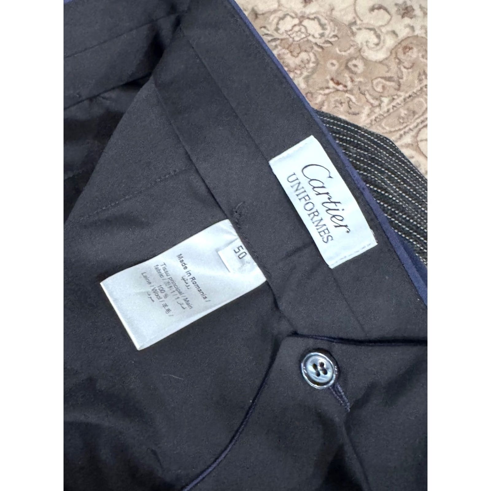 Cartier Cartier PANTS Blazer 40 x 38 Unhemmed Navy Blue NWOT Unhemmed PANTS Blazer Men 40 Navy Blue Cartier Size 40R - 2 Thumbnail