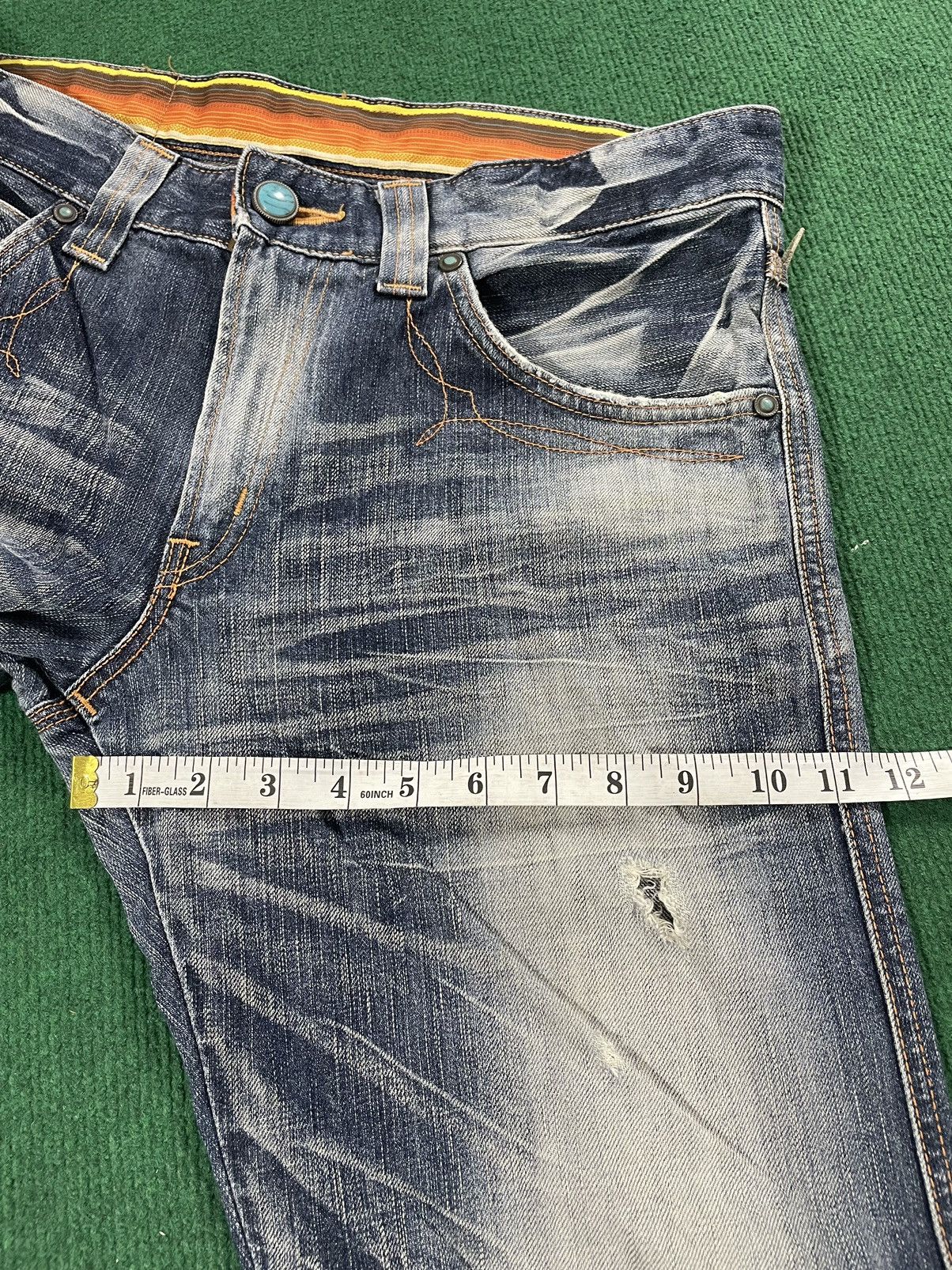 Edwin Vintage Edwin Distressed Jeans Flair Cut Size US 34 / EU 50 - 14 Thumbnail