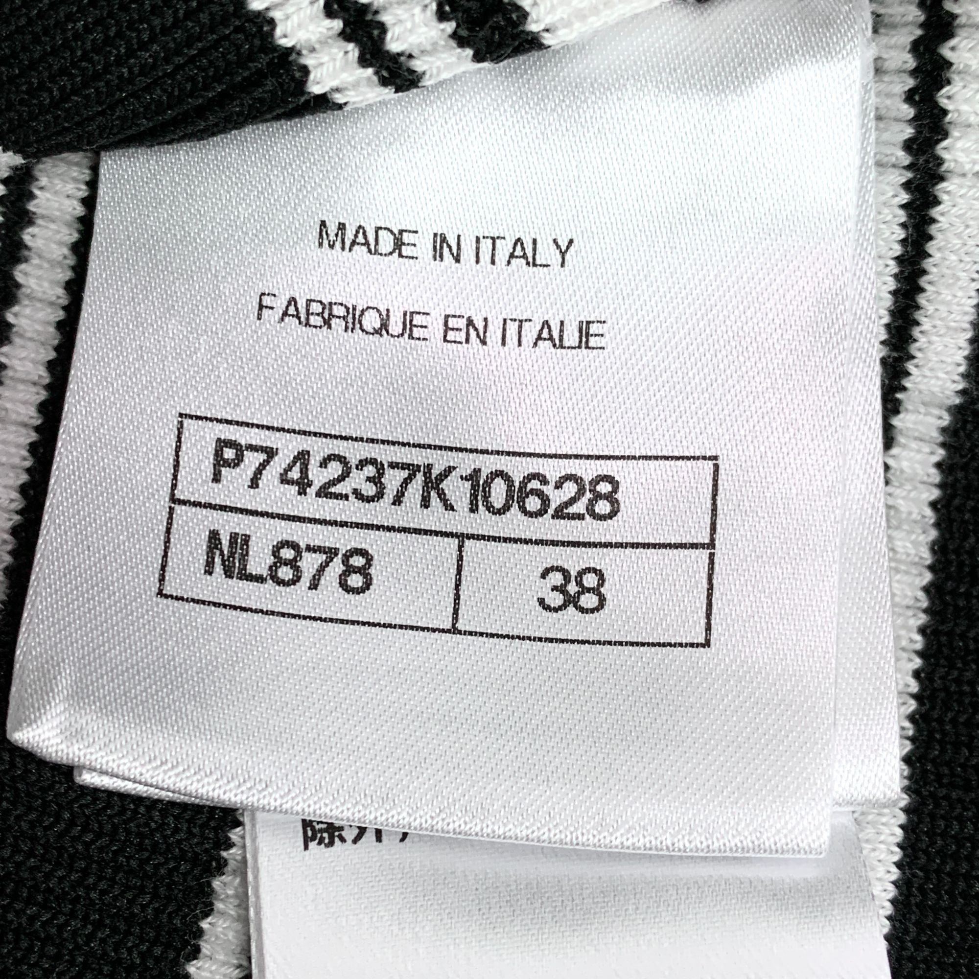 Chanel Chanel Colorblock Striped Cotton Knit Short-Sleeve Top (Size Size S / US 4 / IT 40 - 4 Thumbnail