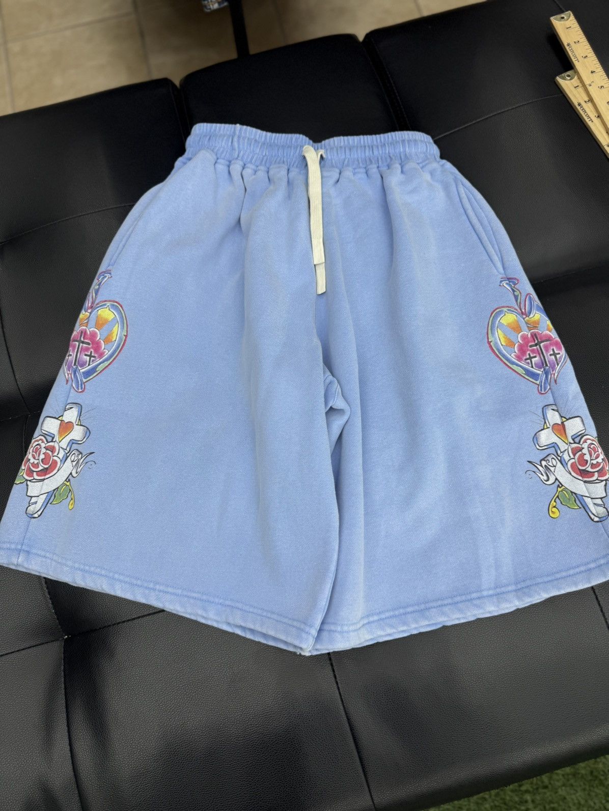 Other We Are Righteous Blue Cotton Shorts Size Large (NEW) Size US 33 - 4 Thumbnail