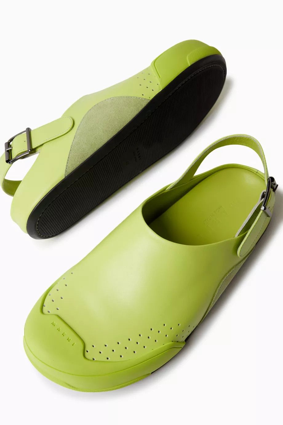 Marni o1w1db10824 Sabot Shoes in Yellow Black Size US 11 / EU 44 - 3 Thumbnail