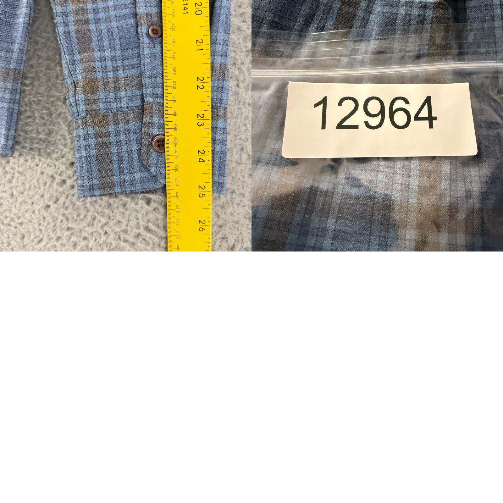 Quiksilver Quiksilver Waterman Button-Down Shirt Mens Large Blue Plaid Regular Fit LS Size US L / EU 52-54 / 3 - 10 Thumbnail