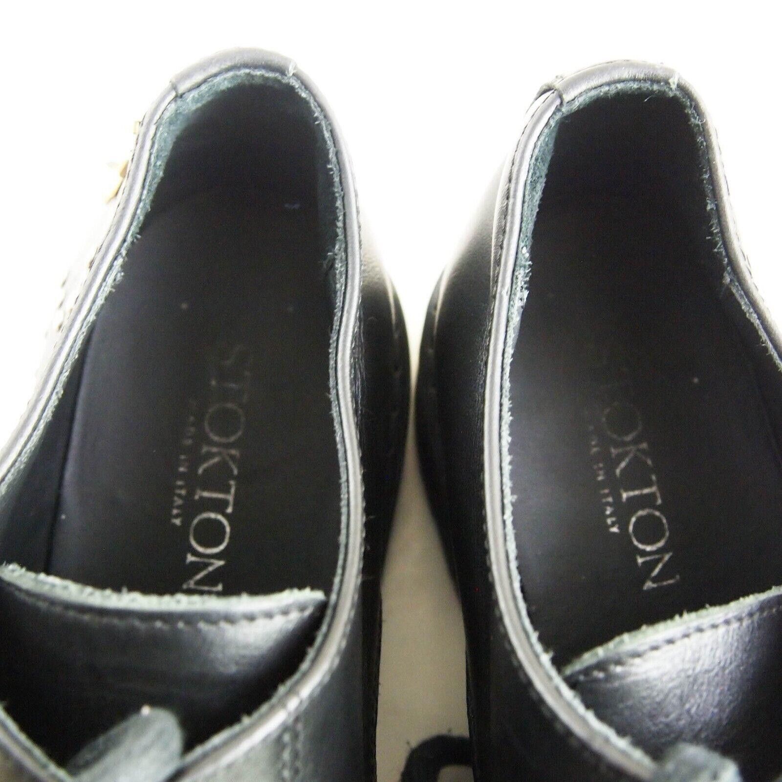 Designer Stokton Derby Studded Black Leather Womens EU 40 US 10 Size US 10 / IT 40 - 6 Thumbnail