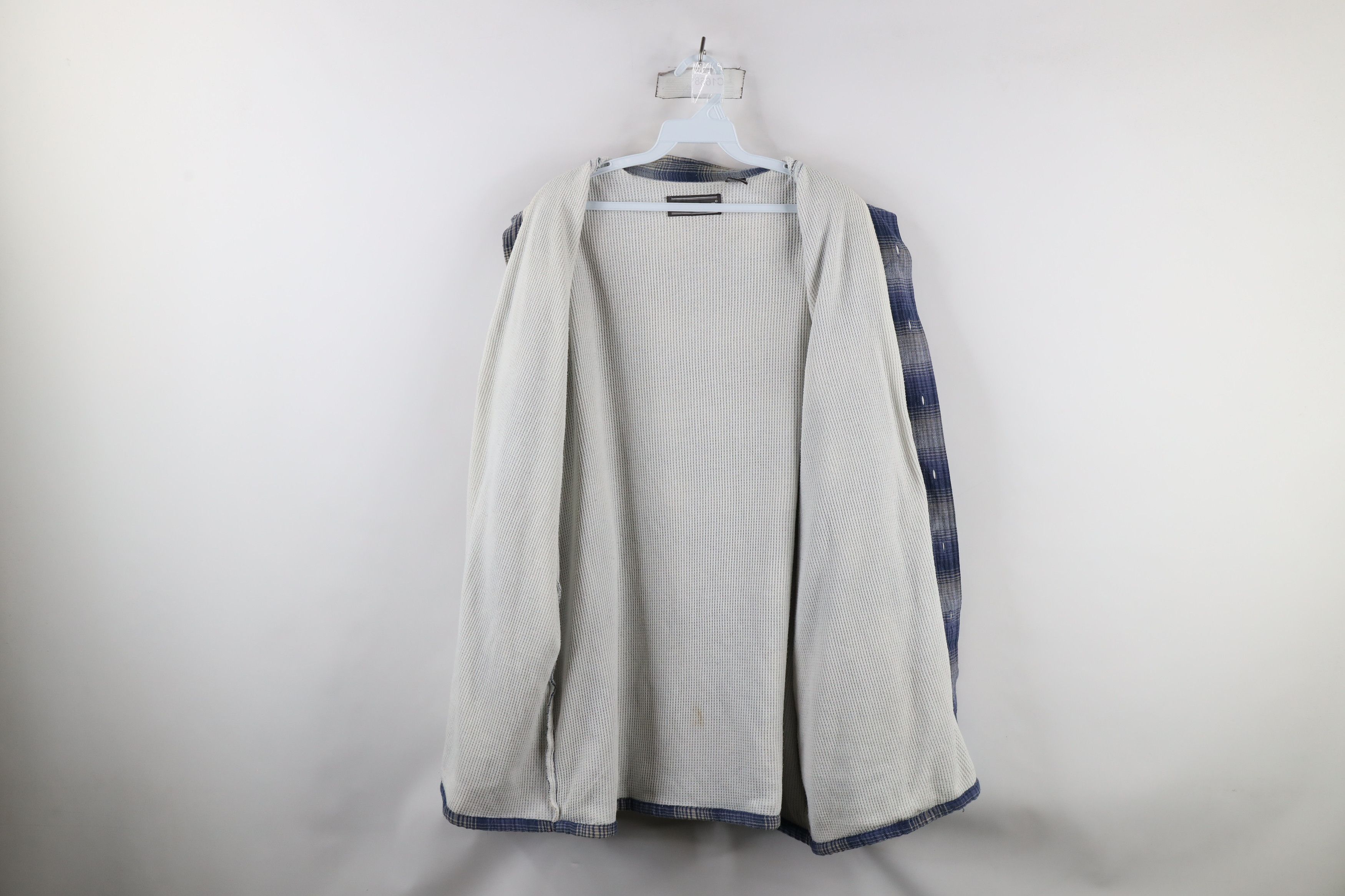 Vintage Vintage 90s Streetwear Thermal Lined Flannel Shirt Jacket Size US XL / EU 56 / 4 - 9 Thumbnail