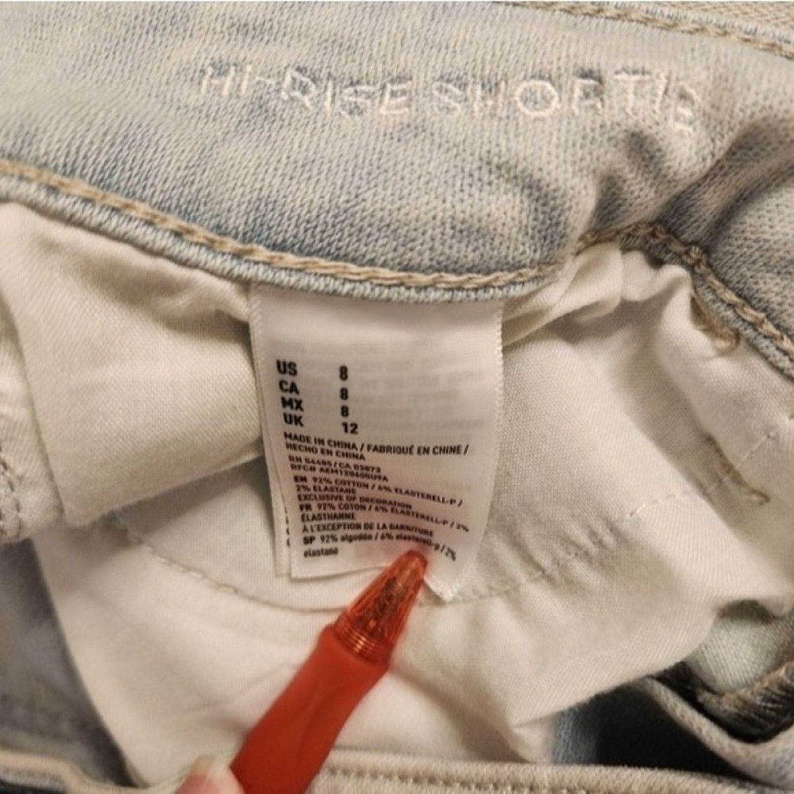 American Eagle Outfitters American Eagle Outfitters High Rise Jean Shortie 8 Size 30" / US 8 / IT 44 - 3 Thumbnail