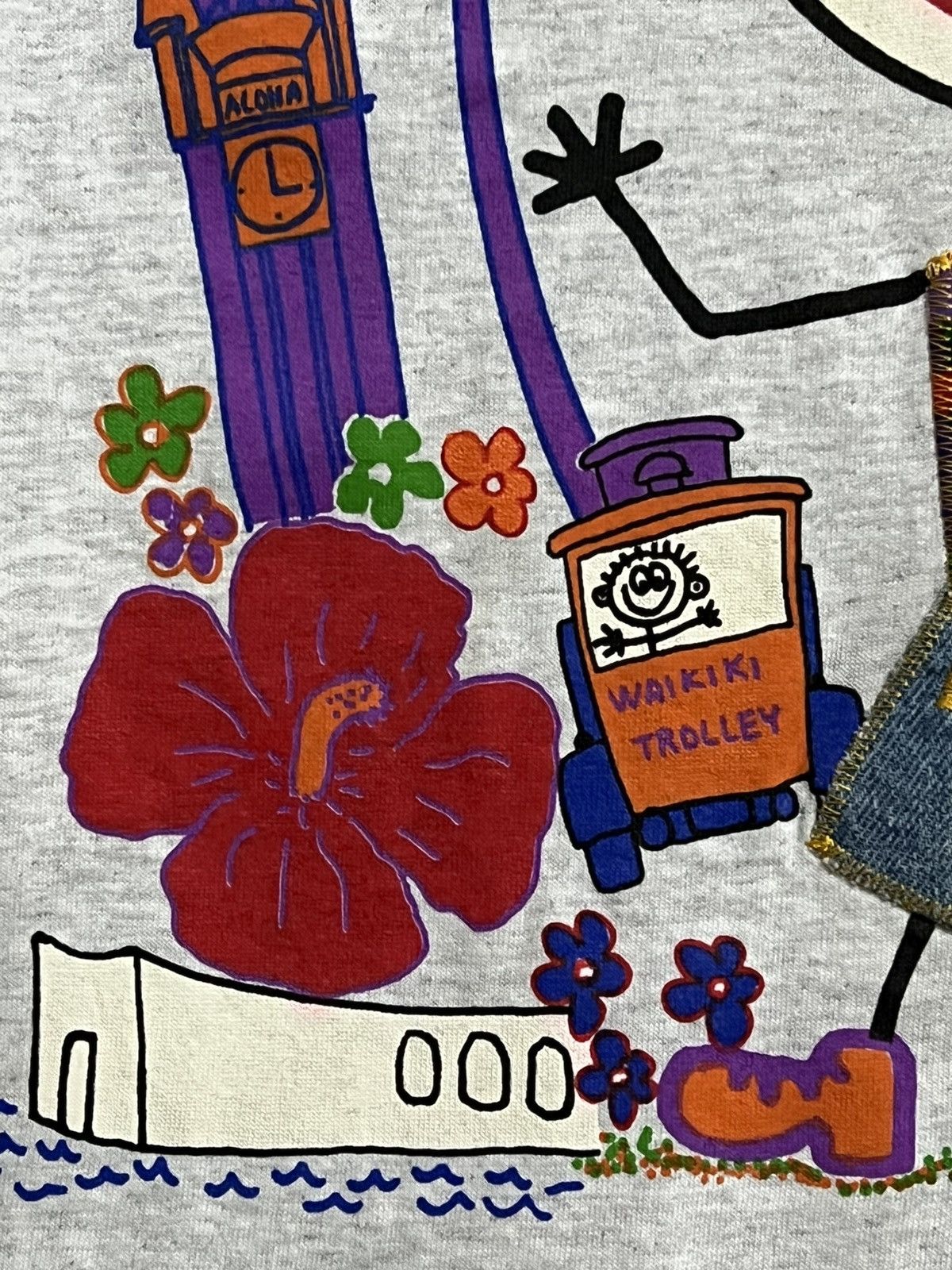 Other Vintage 90s Honolulu Boy Tee USA Applique Graphic ( Size US M / EU 48-50 / 2 - 11 Thumbnail