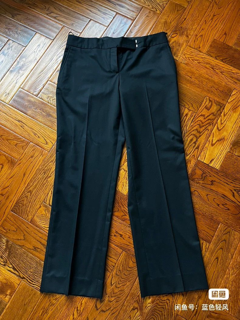 LORO PIANA Sheepskin silk wide leg pants