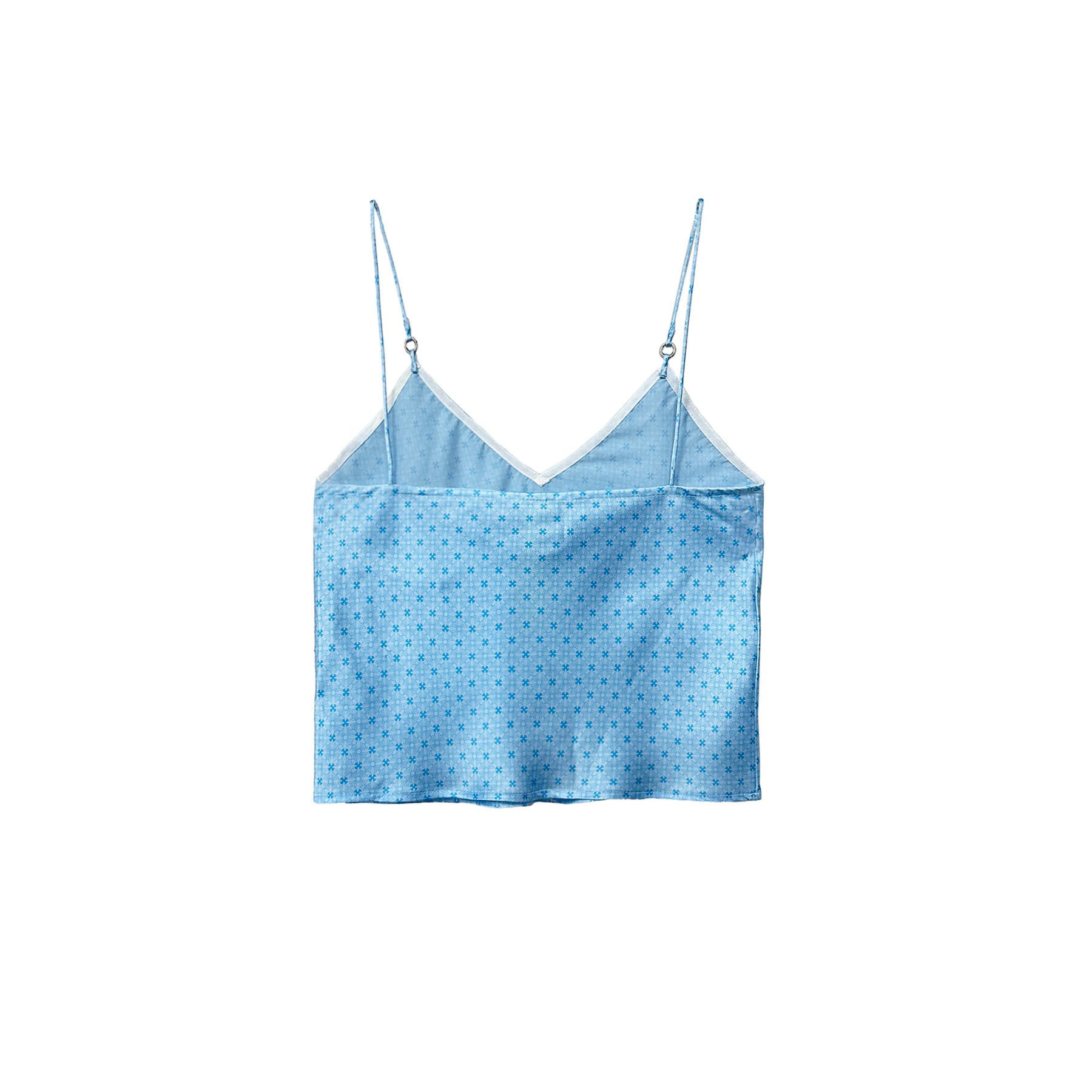 Chrome Hearts Chrome Hearts Blue Tonal Monogram Cross Pattern Silk Tanktop Size M / US 6-8 / IT 42-44 - 2 Thumbnail