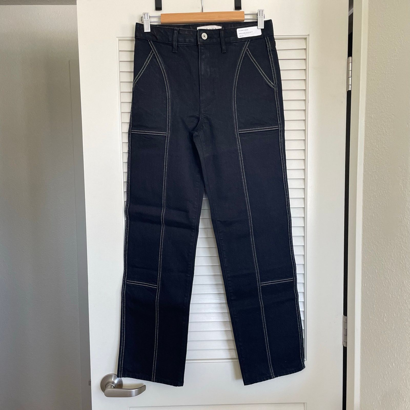 Other NWT Trave Amelia Black Betty Slim Straight Sz 27 Deadstock Size 27" / US 4 / IT 40 - 2 Thumbnail