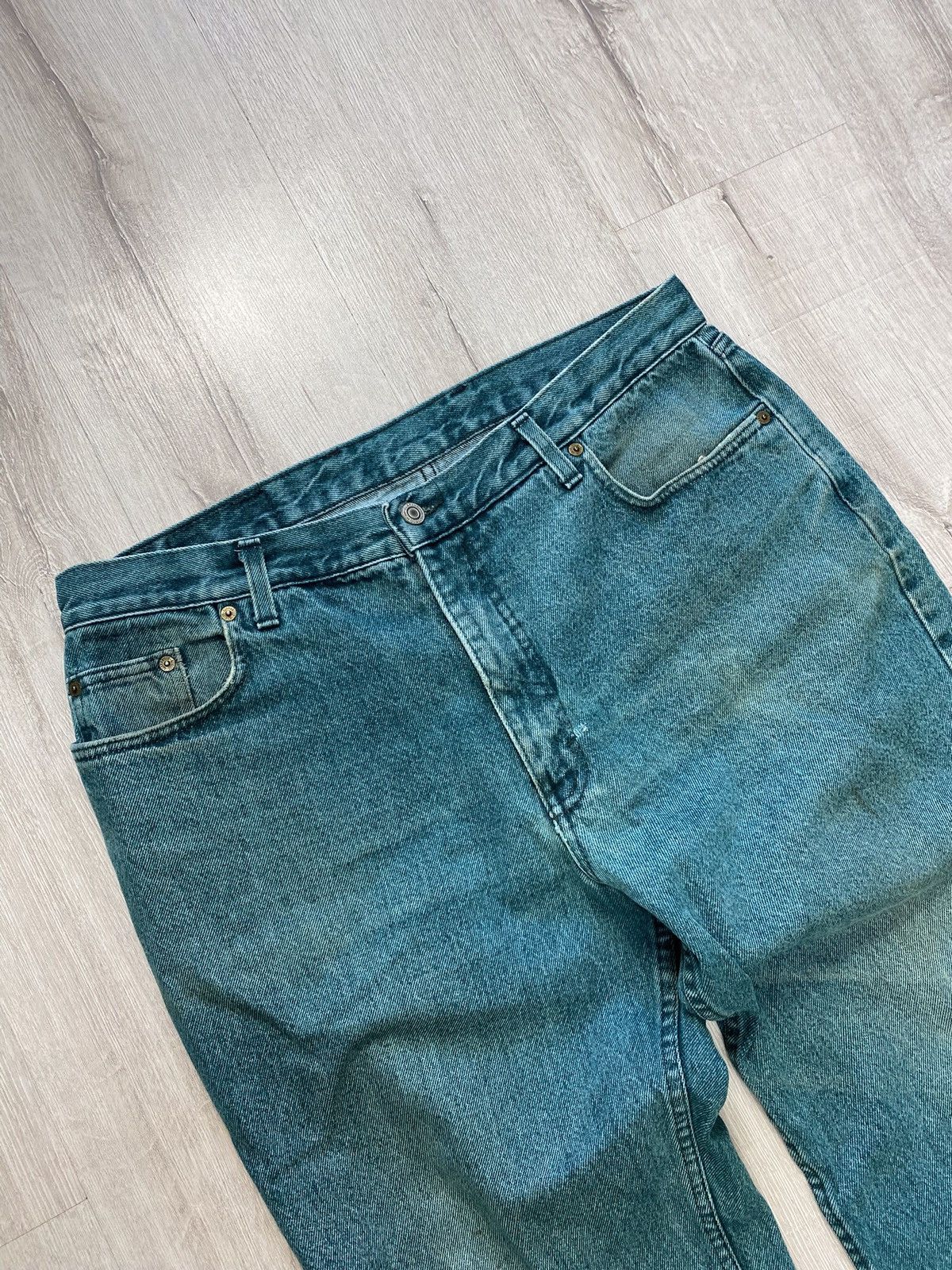 Jean × Vintage Retro Washed Jeans Hype Hip Hop Size US 36 / EU 52 - 5 Thumbnail