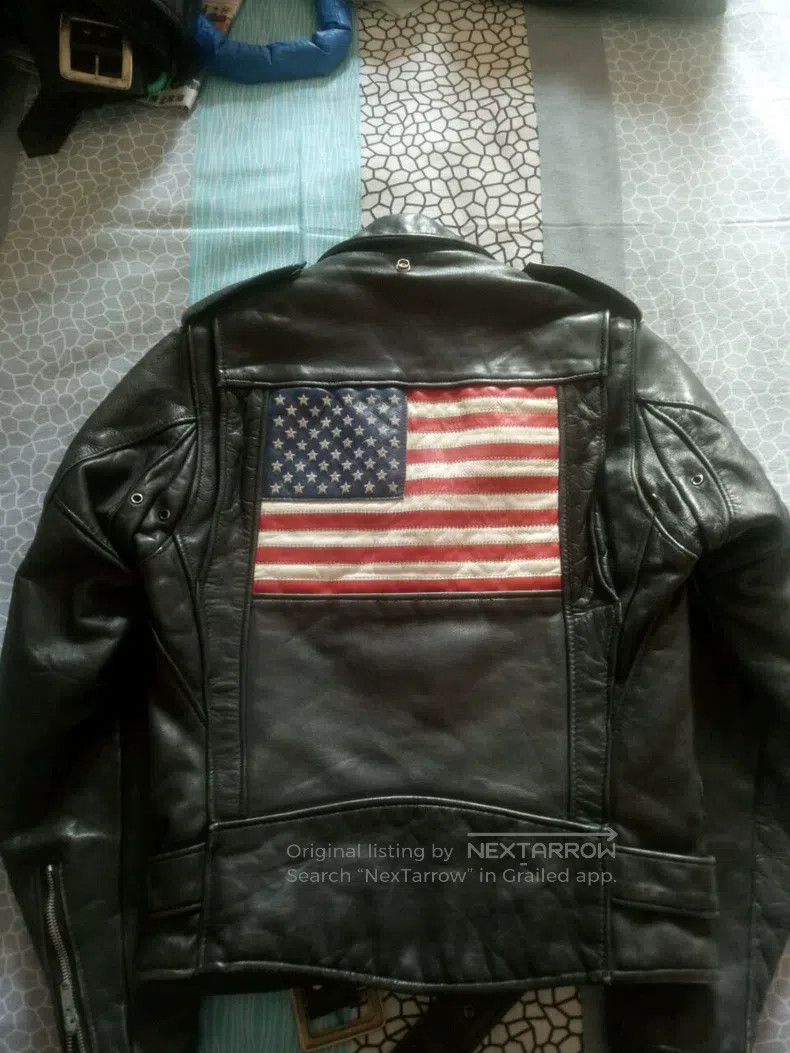 Schott Schott Cable-stayed motorcycle collar leather jacket Size US M / EU 48-50 / 2 - 1 Thumbnail