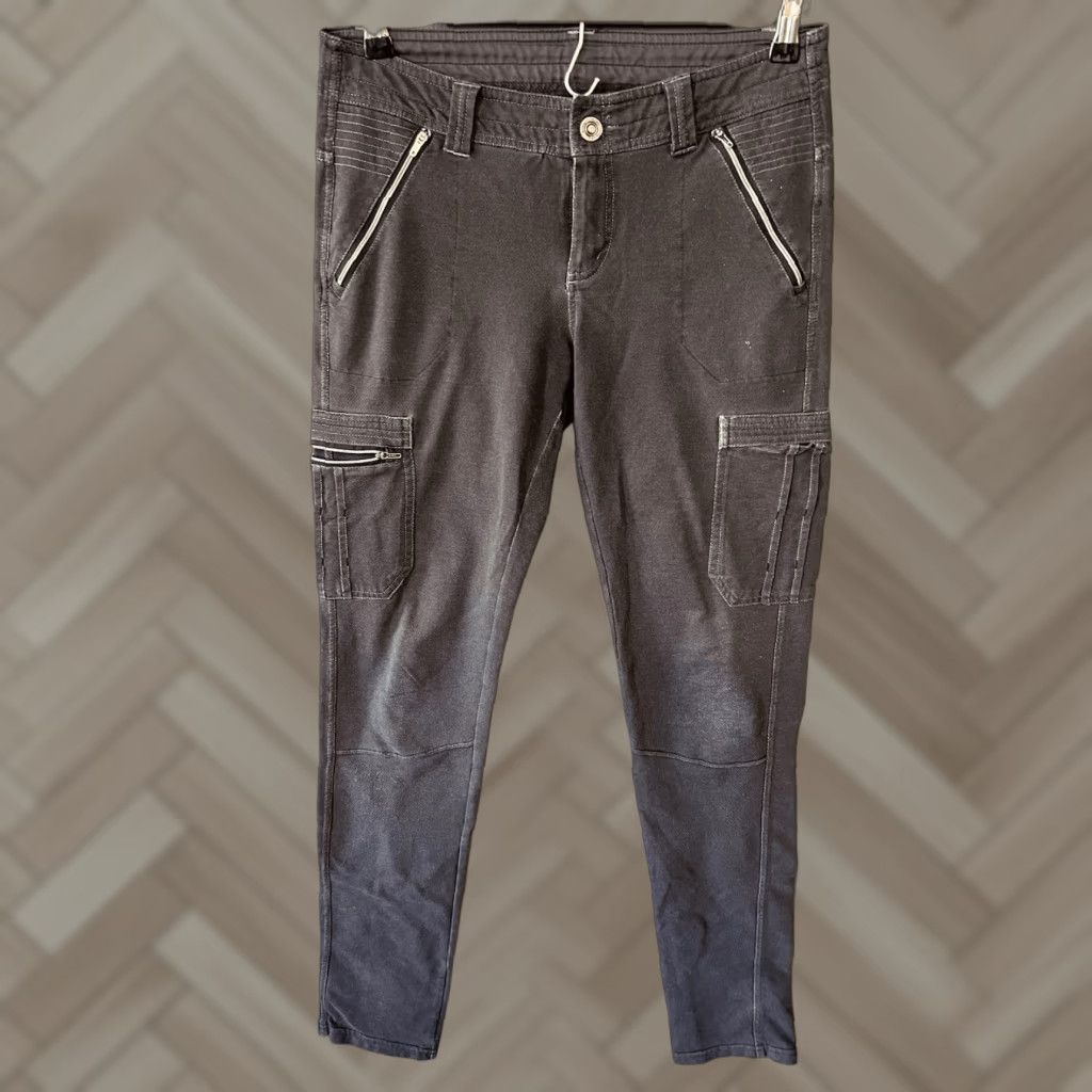 Vintage Kuhl Pants Women's 6 Reg Krush Gray Cargo Pockets Performance Hiking Stretch Size 28" / US 6 / IT 42 - 1 Thumbnail