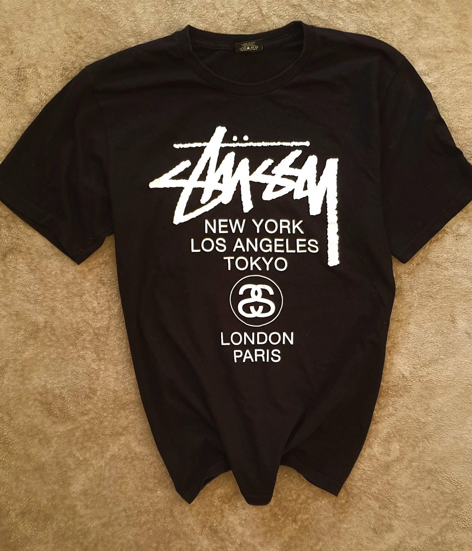 Other Stussy World Tour Tee Shirt Black Size US M / EU 48-50 / 2 - 1 Thumbnail