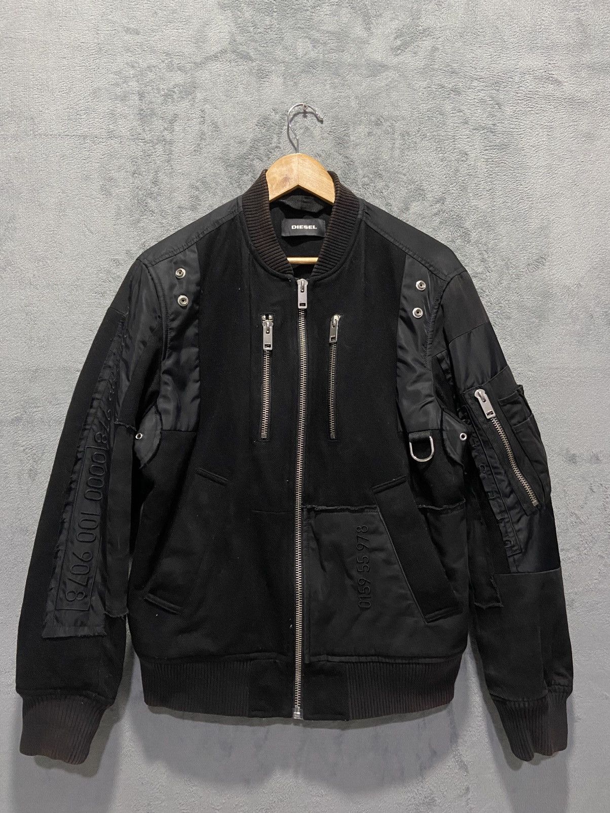 Diesel Diesel Wool Bomber Jacket Size US M / EU 48-50 / 2 - 1 Thumbnail