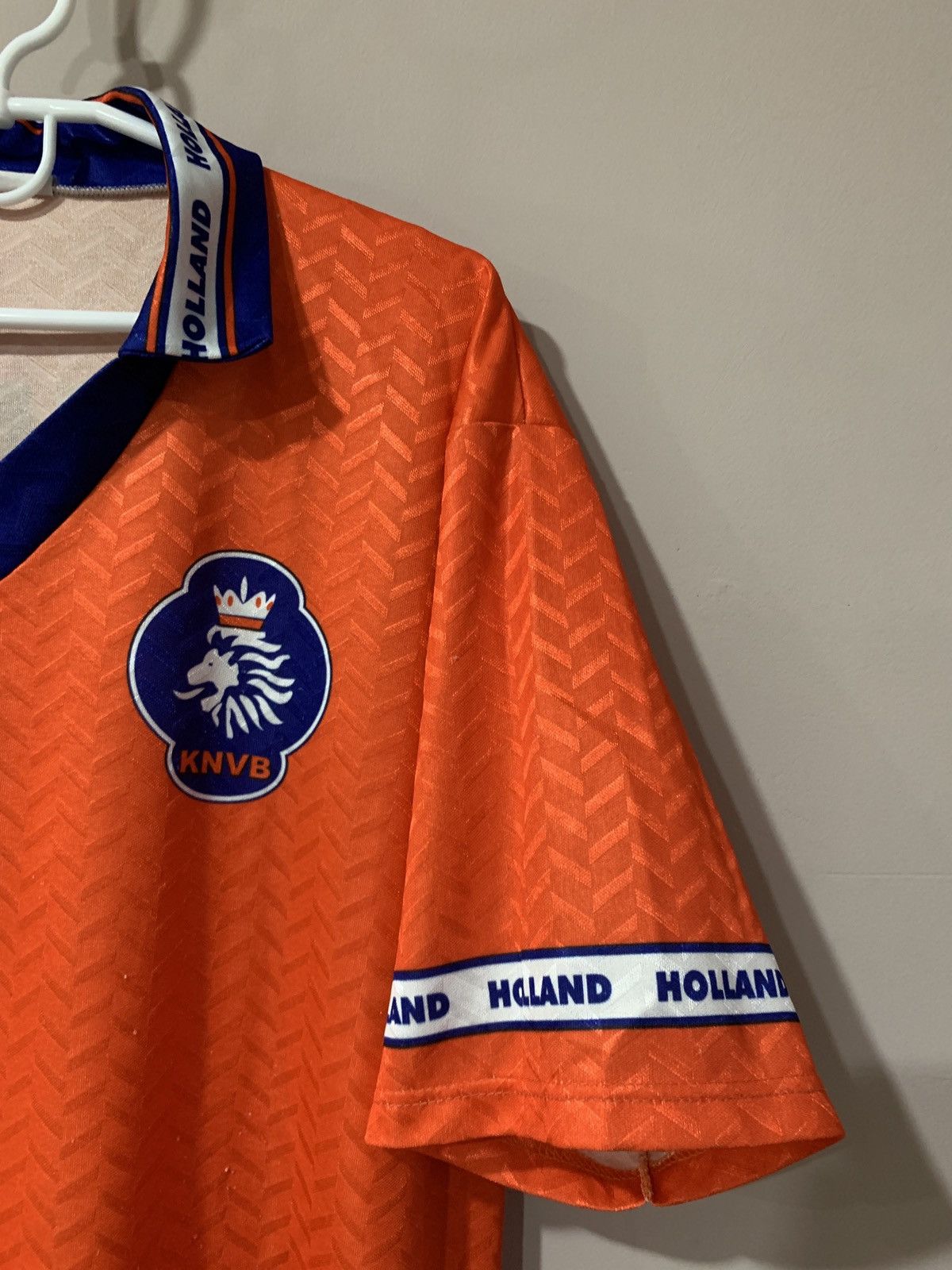 Vintage Netherlands Home Football Shirt Vintage Soccer DAVIDS #8 Size US L / EU 52-54 / 3 - 7 Thumbnail