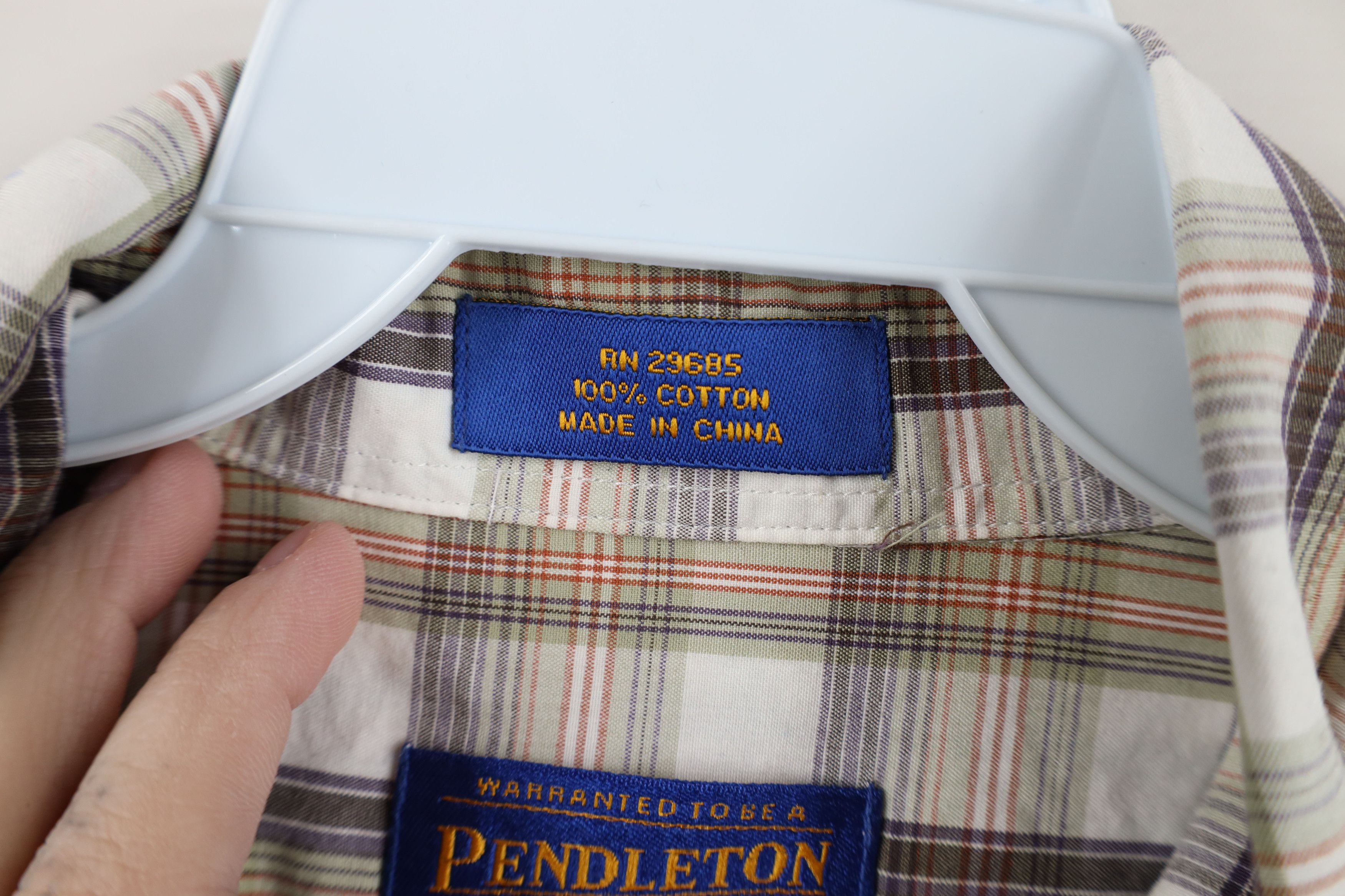 Pendleton Vintage Pendleton Collared Button Down Shirt Plaid Cotton Size US M / EU 48-50 / 2 - 9 Thumbnail
