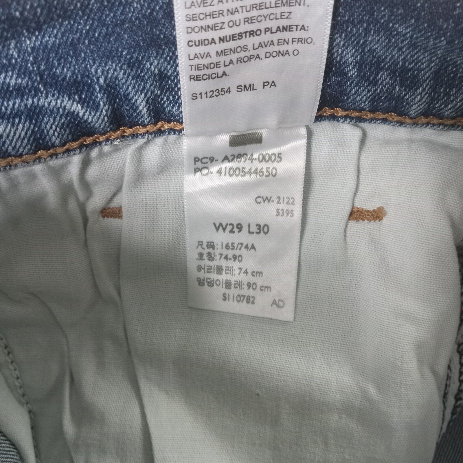 Levi's Signature By Levi's Loose Jeans Men's 29x30 Blue Denim Flex Size US 29 - 7 Thumbnail