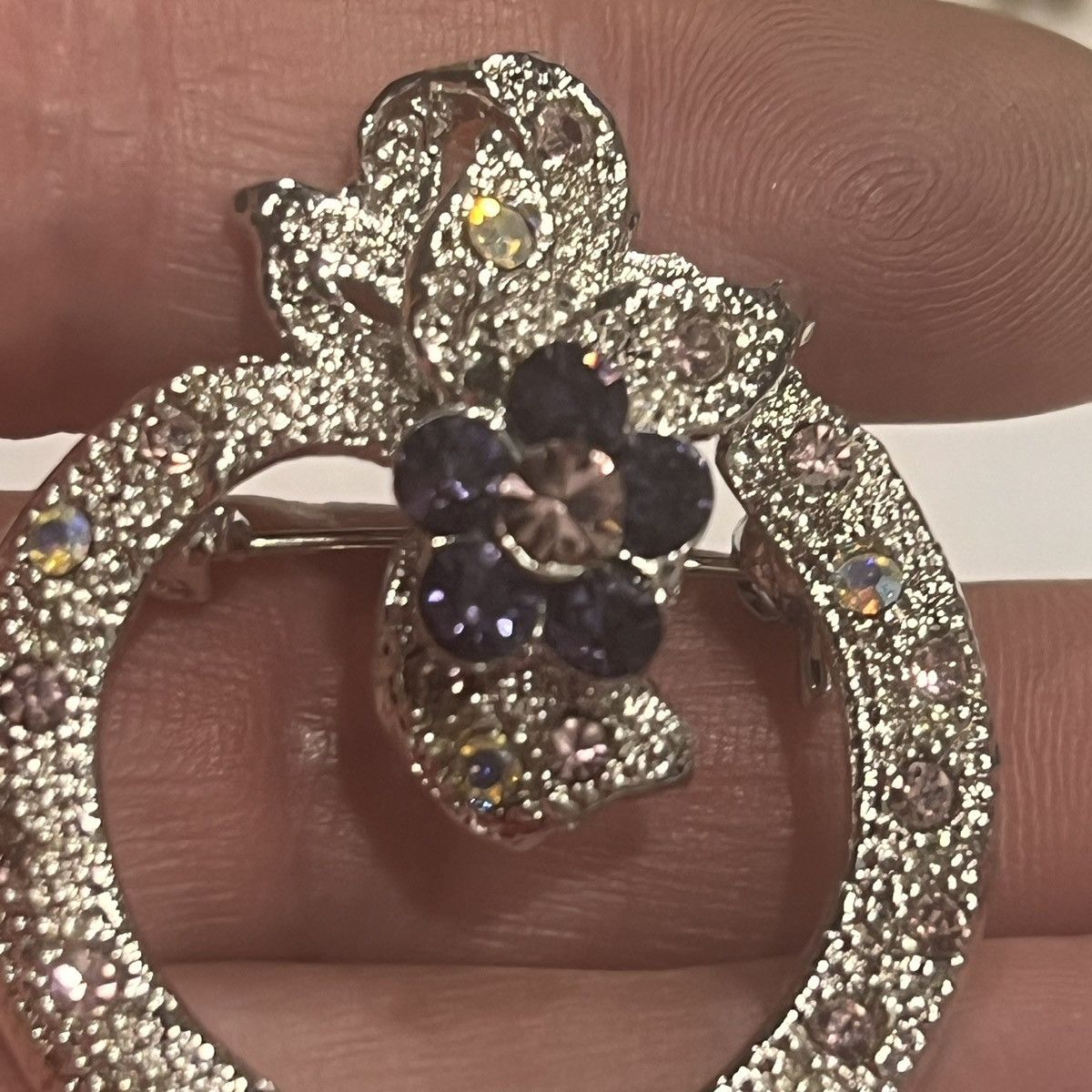 Unknown London Vintage Rhinestone Brooch Pin Size ONE SIZE - 2 Thumbnail