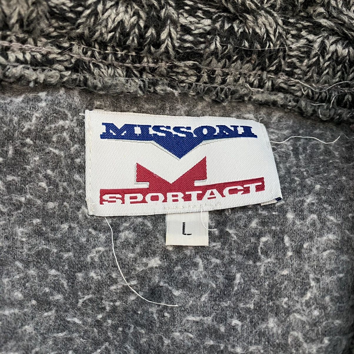 Missoni MISSONI ITALY Outdoor Retro Sherpa Grey Fleece Light Jacket Size US L / EU 52-54 / 3 - 3 Thumbnail
