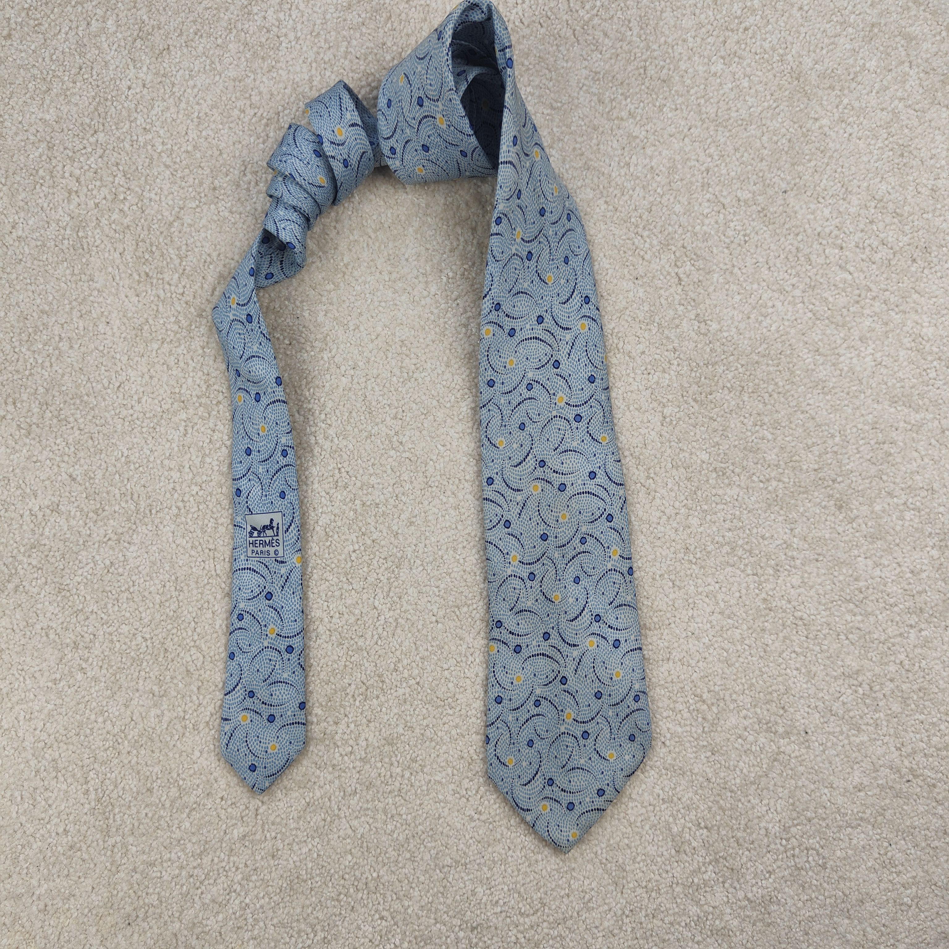 Hermes Hermes Paris Silk Tie Fireworks 7955 EA Size ONE SIZE - 1 Thumbnail