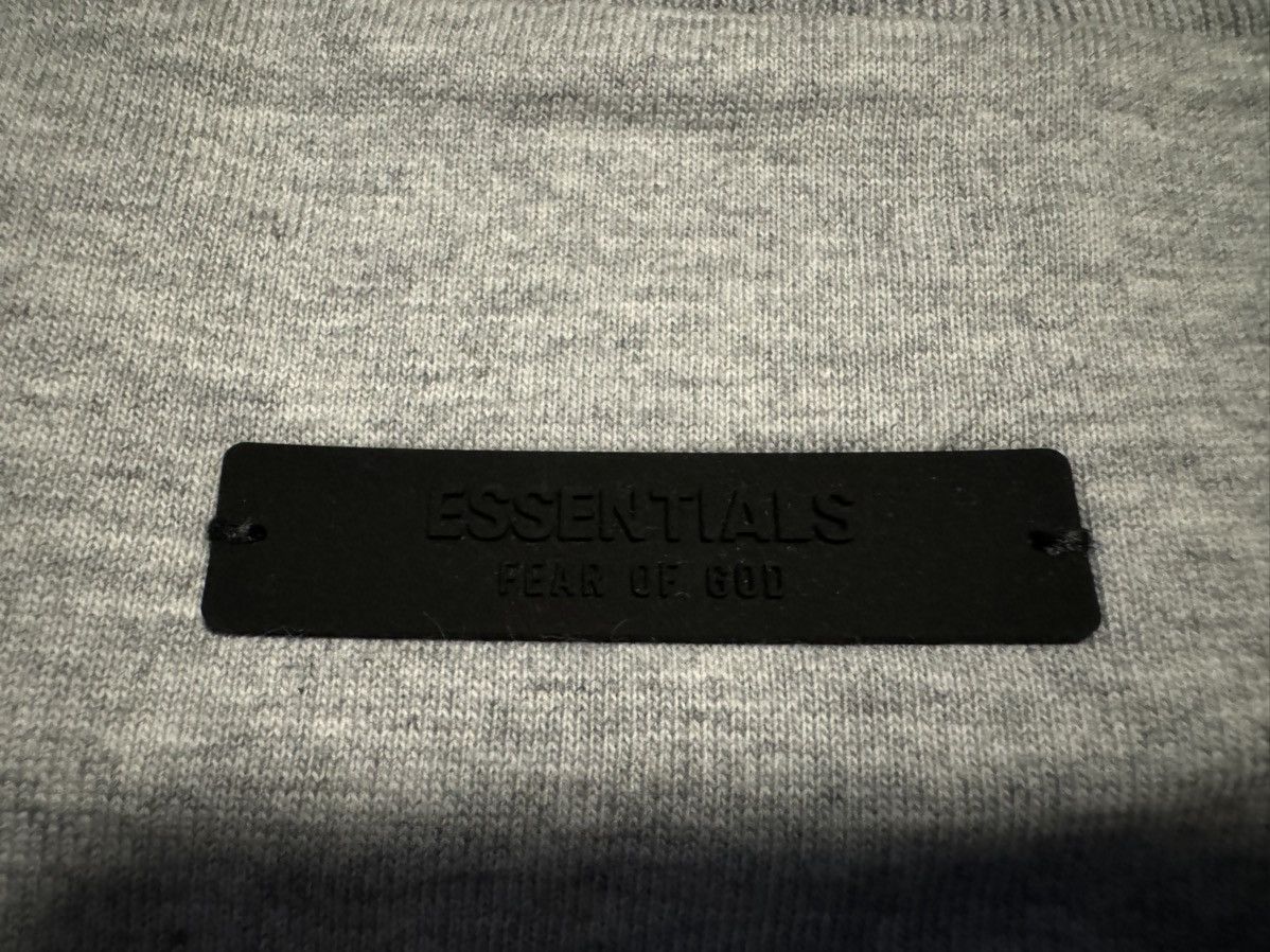 Essentials × Fear of God Essentials FOG Jersey Crewneck T-Shirt Light Heather Grey Size US S / EU 44-46 / 1 - 5 Thumbnail