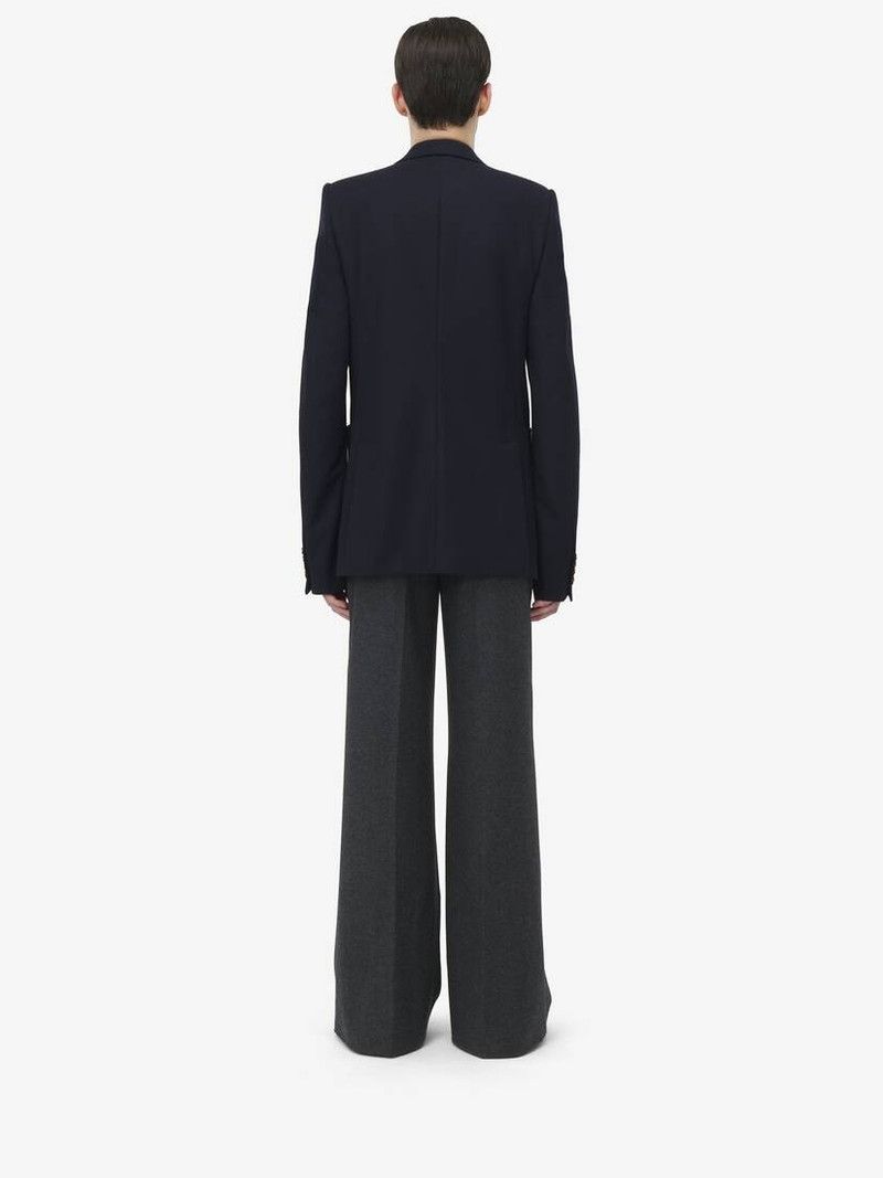 Alexander McQueen o1srvl11e0226 Single-Breasted Tailored Jacket In Black Size US XL / EU 56 / 4 - 5 Thumbnail