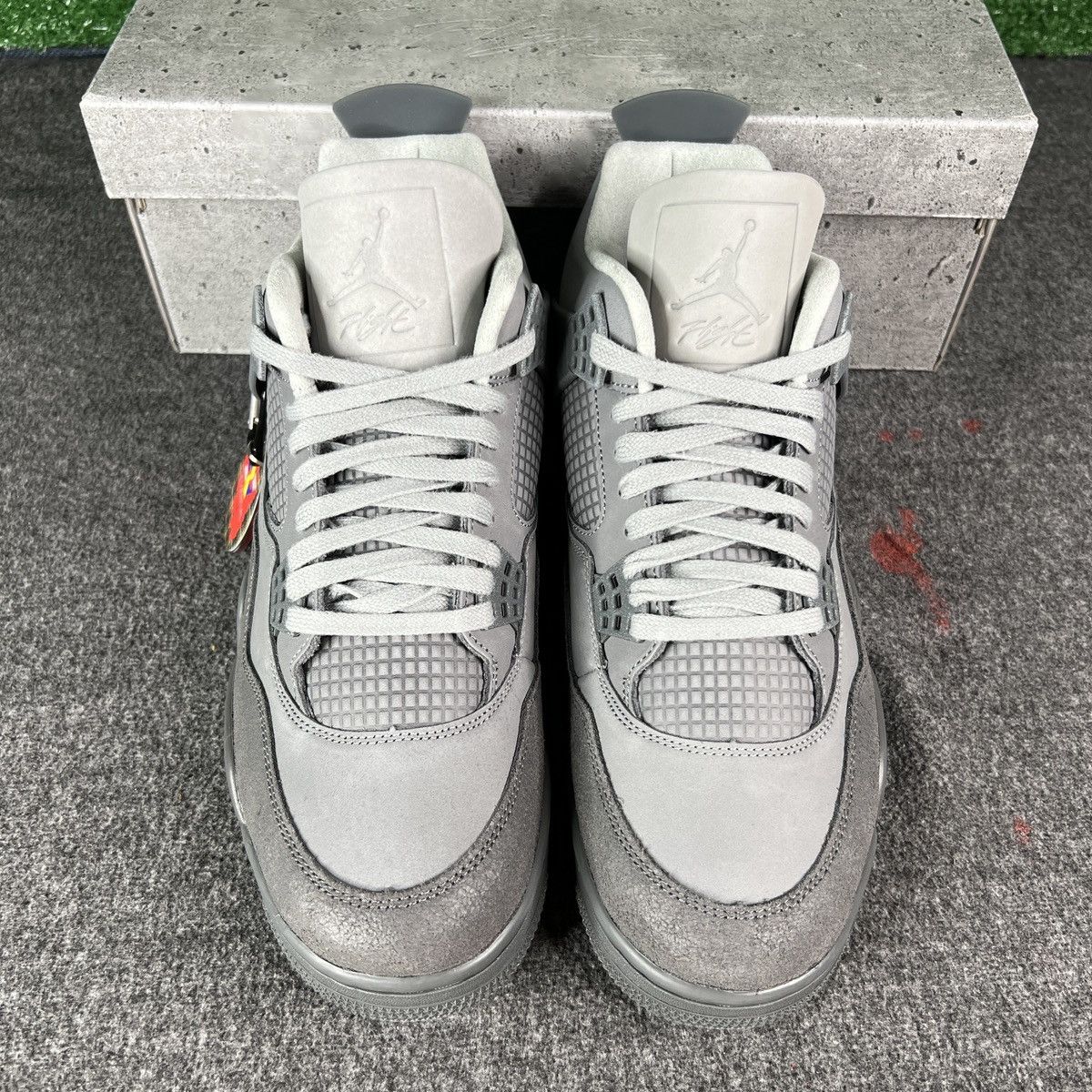 Jordan Brand × Nike Nike Air Jordan 4 Wet Cement “Paris Olympics” Size 11.5 Size US 11.5 / EU 44-45 - 4 Thumbnail