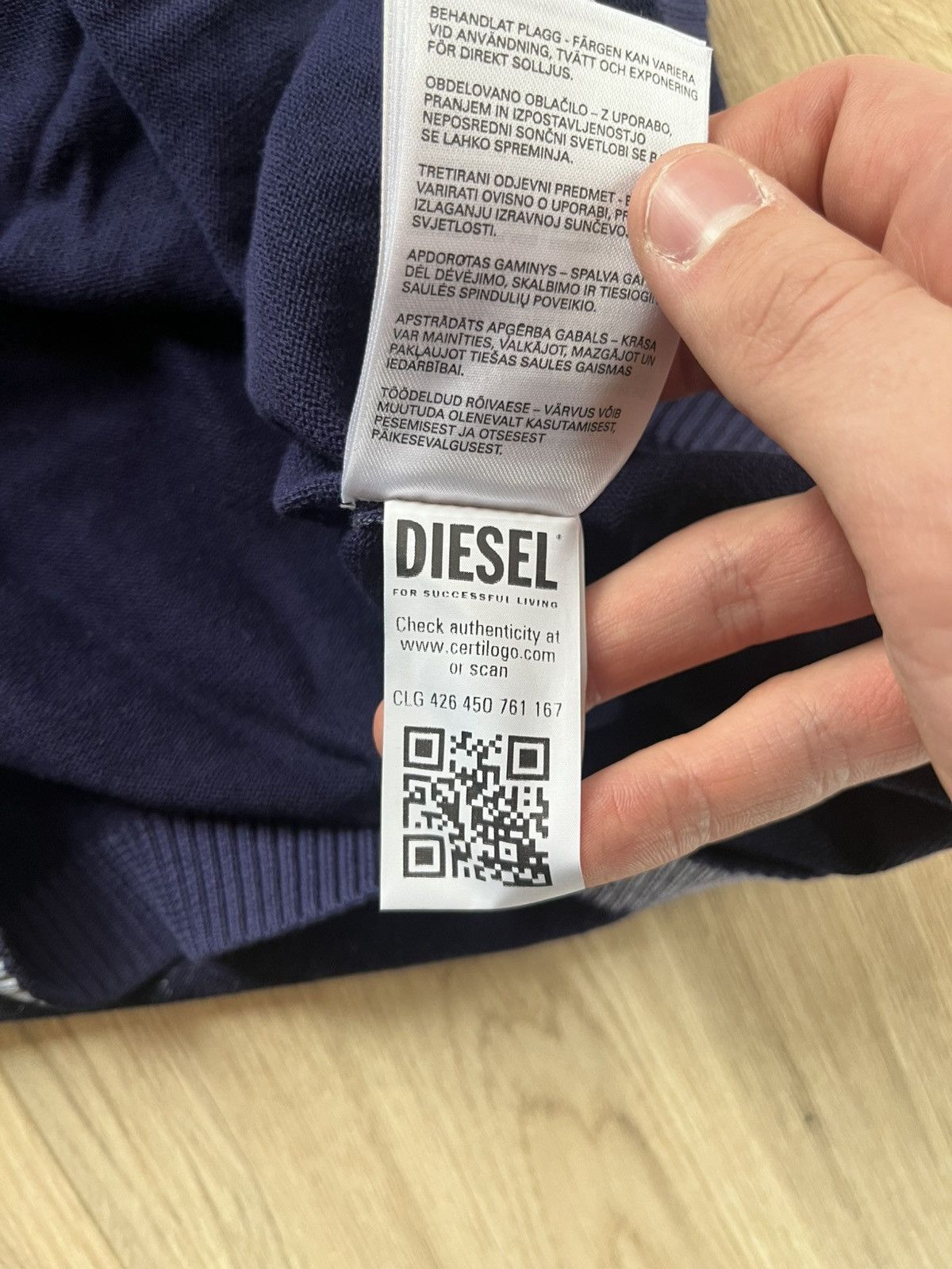 Diesel Diesel vintage washed cardigan Size US L / EU 52-54 / 3 - 4 Thumbnail