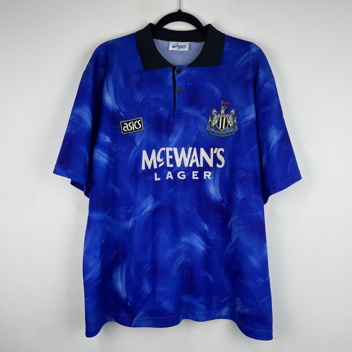 Asics Vintage Newcastle United Away Asics Jersey Shirt 1993/1995 Size US XXL / EU 58 / 5 - 1 Thumbnail