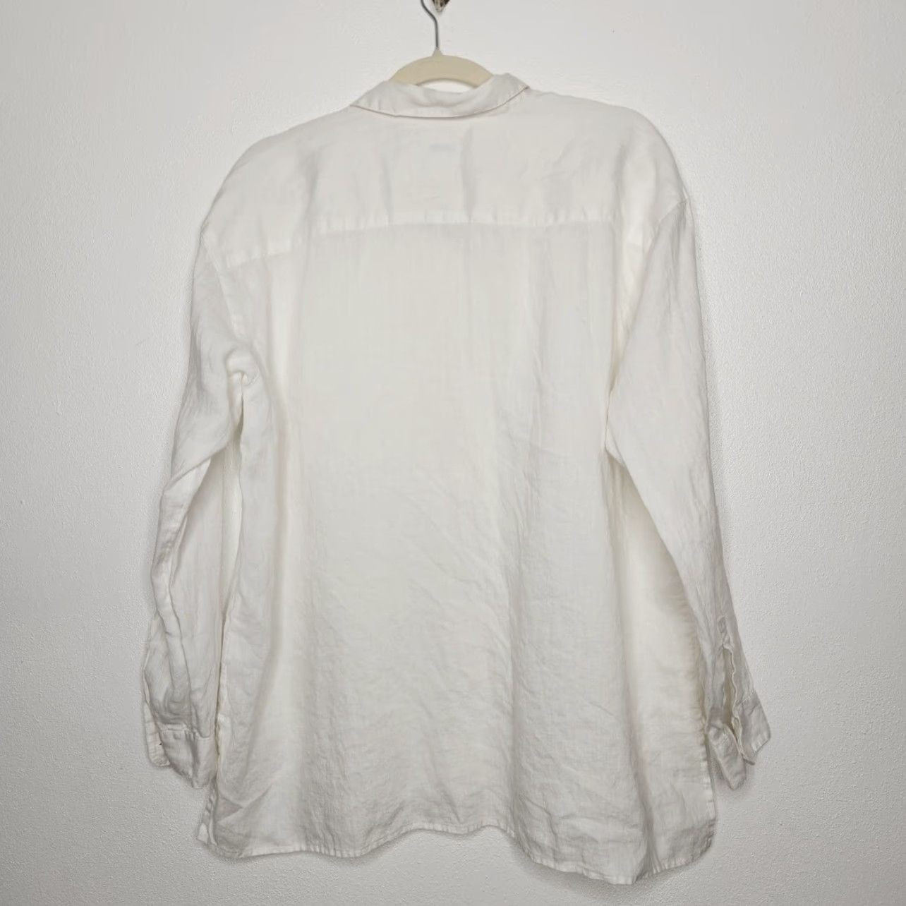 J. Jill VINTAGE J. Jill Button-Up Shirt White L Women Beach Coastal Minimal Luxury Size L / US 10 / IT 46 - 7 Thumbnail