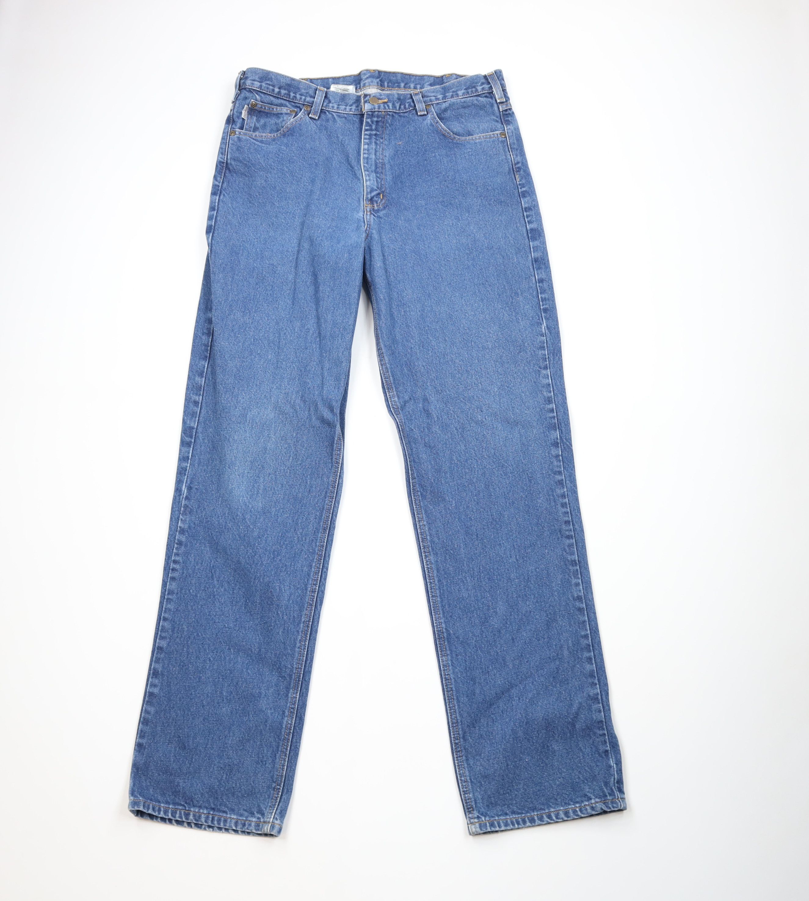 Carhartt Vintage Y2K Carhartt Traditional Wide Leg Denim Jeans Blue Size US 38 / EU 54 - 1 Thumbnail