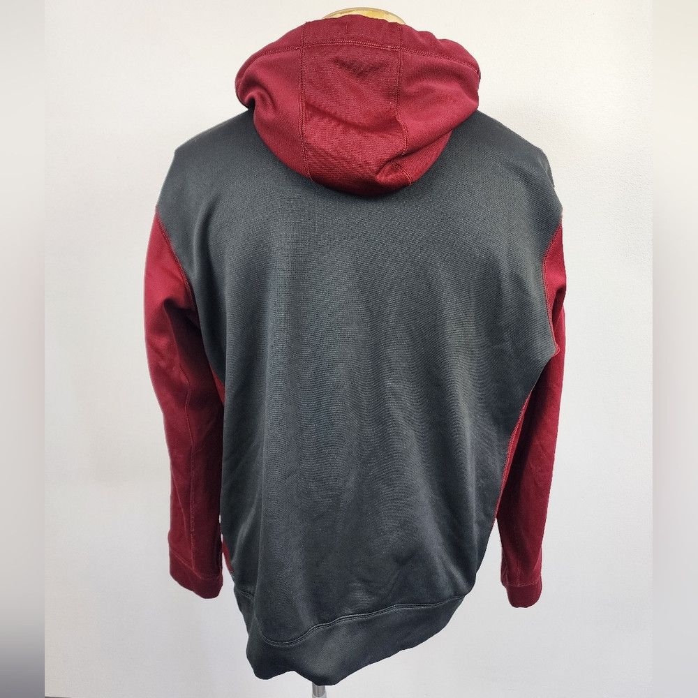 Nike Nike Men's Burgundy/Gray Therma-FIT Performance L/S Hoodie Size US L / EU 52-54 / 3 - 3 Thumbnail