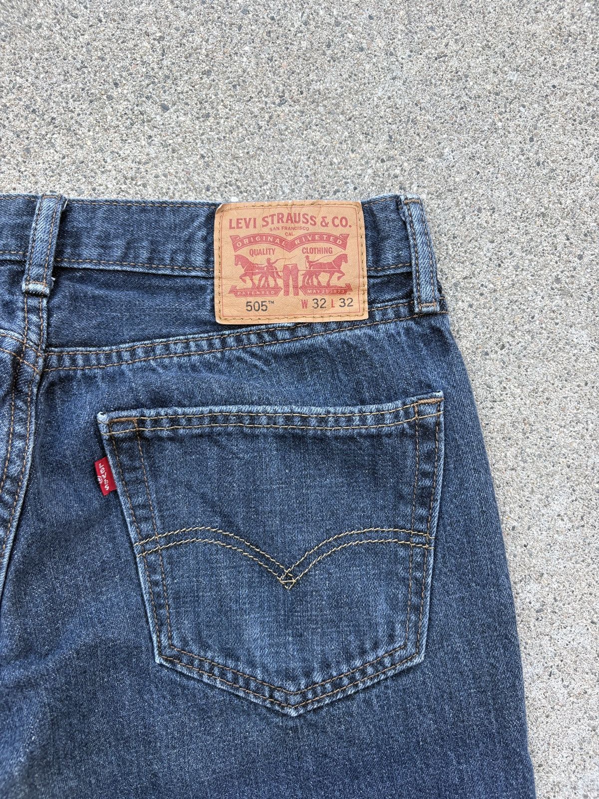 Levi's Vintage Y2K 505’ Levis Regular Fit M. Indigo Jeans Sz. 32x32 Size US 32 / EU 48 - 3 Thumbnail