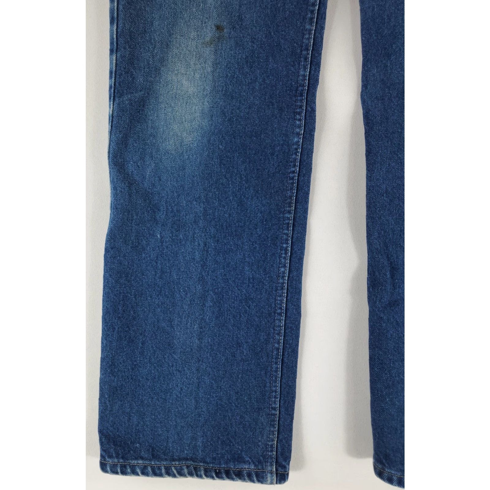 Lee VINTAGE Lee Riders VTG 70s Whiskering Faded Mended Mens Jeans 32x34 Regular Blue Denim Straight 70s Mens Size ONE SIZE - 2 Thumbnail