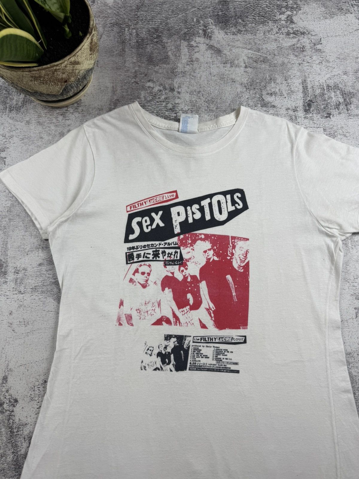 Band Tees Sex Pistols Filthy Lucre Japan Vintage Y2K Dress T Shirt Top Size M / US 6-8 / IT 42-44 - 6 Thumbnail