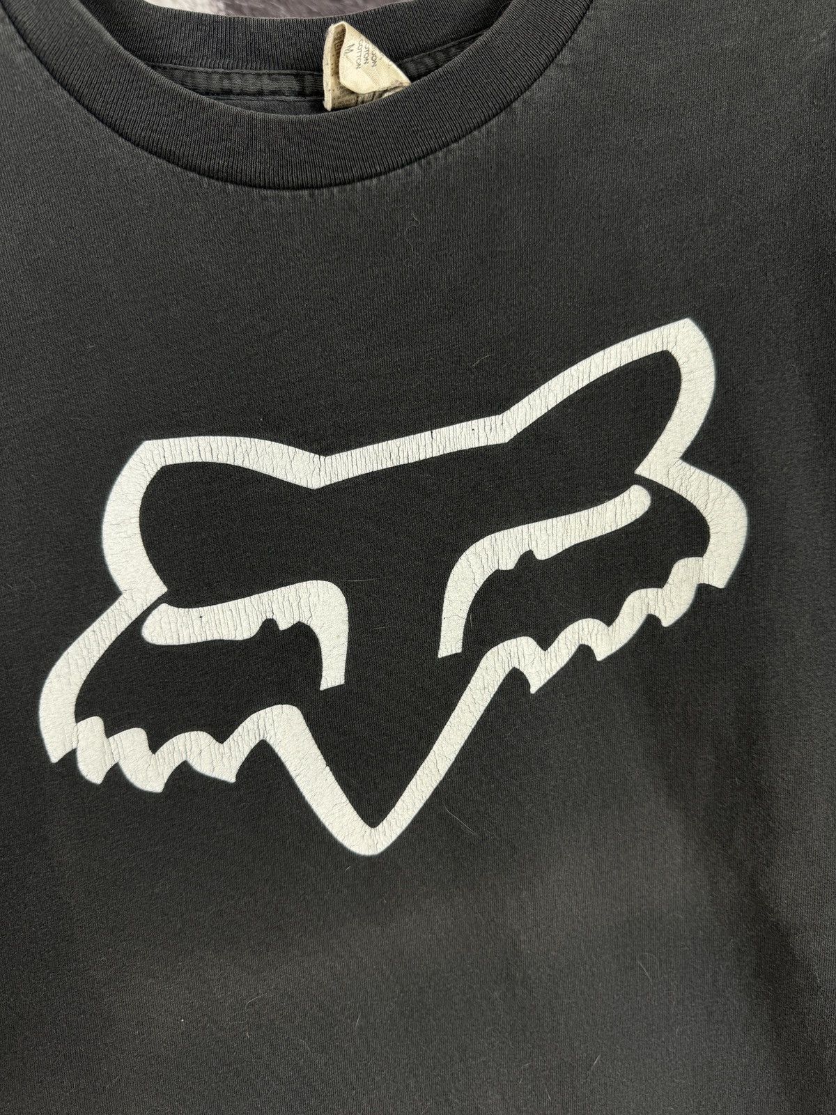 Fox Racing × Vintage Thrashed Faded Vintage 90s Fox Racing Tee shirt Size US M / EU 48-50 / 2 - 6 Thumbnail